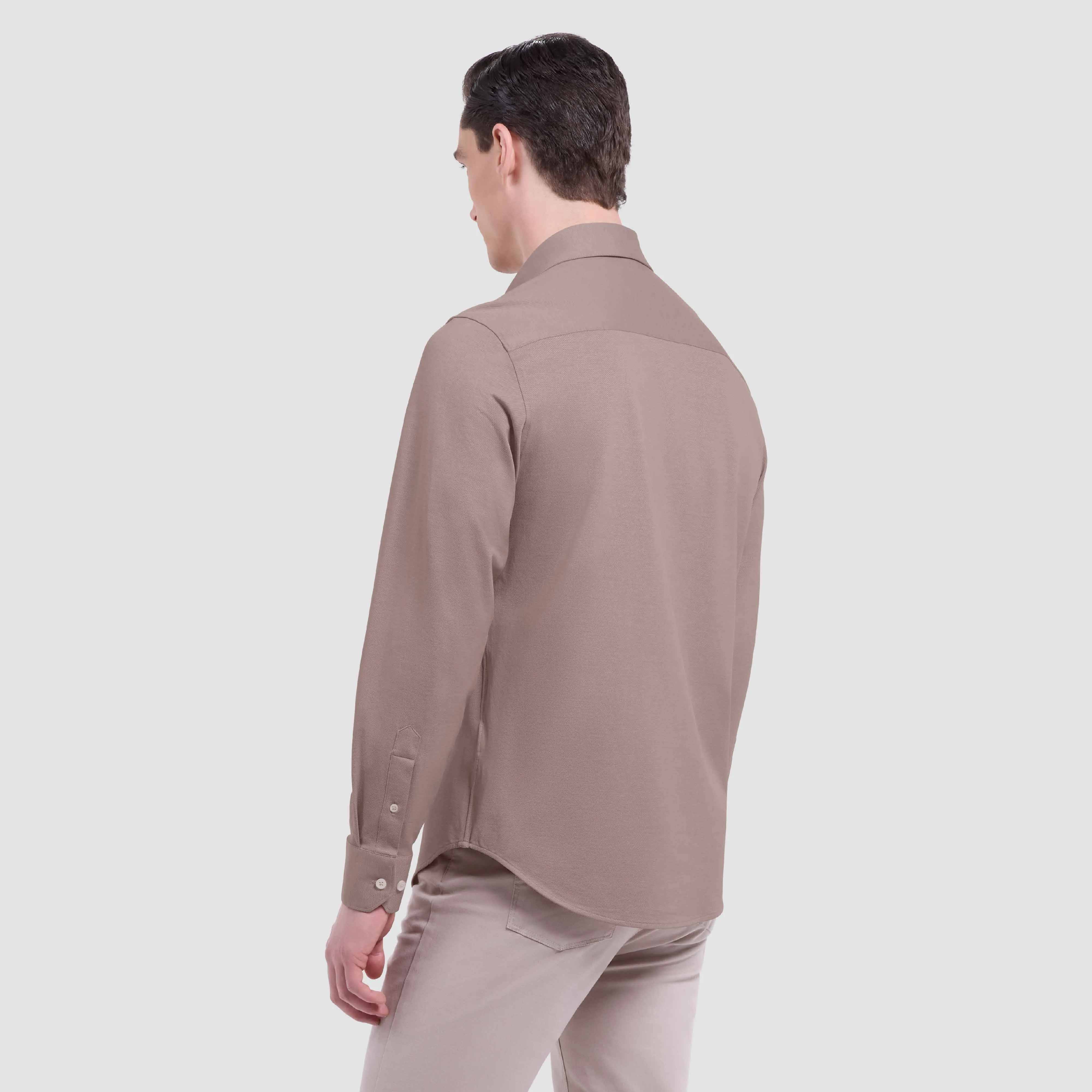 James Solid Twill OoohCotton Shirt sold by Bugatchi product image thumbnail 4