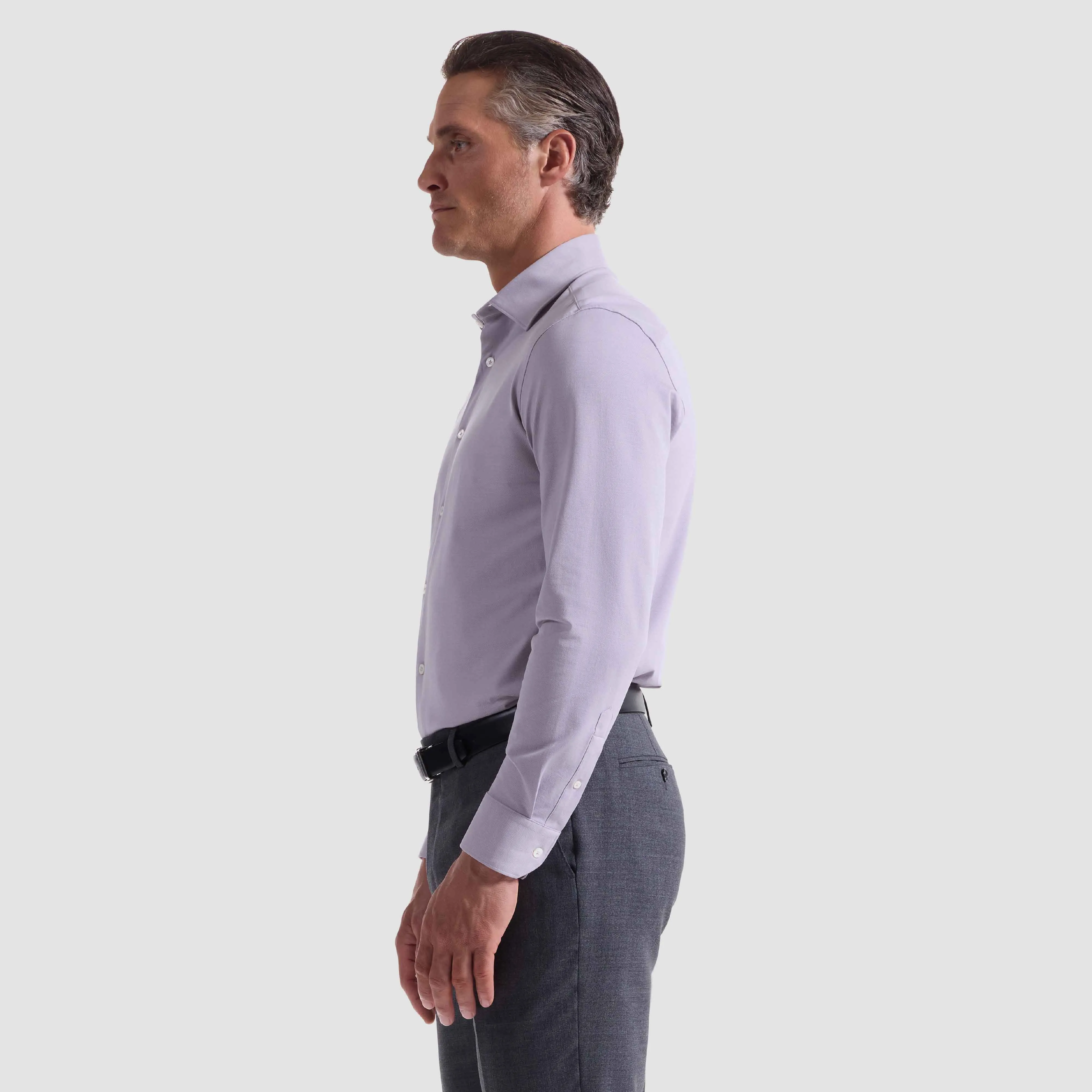 James Solid Twill OoohCotton Shirt sold by Bugatchi product image thumbnail 3