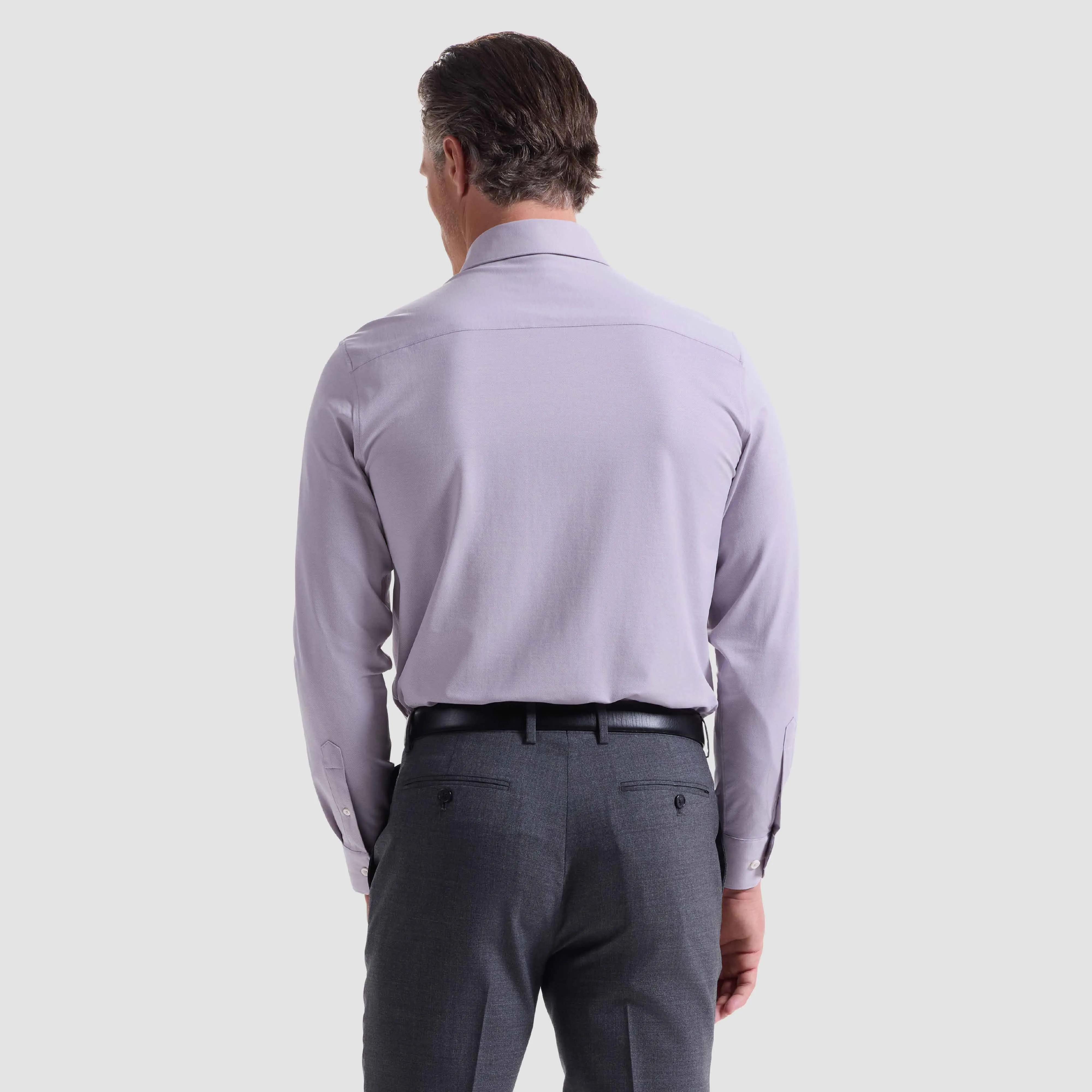 James Solid Twill OoohCotton Shirt sold by Bugatchi product image thumbnail 4