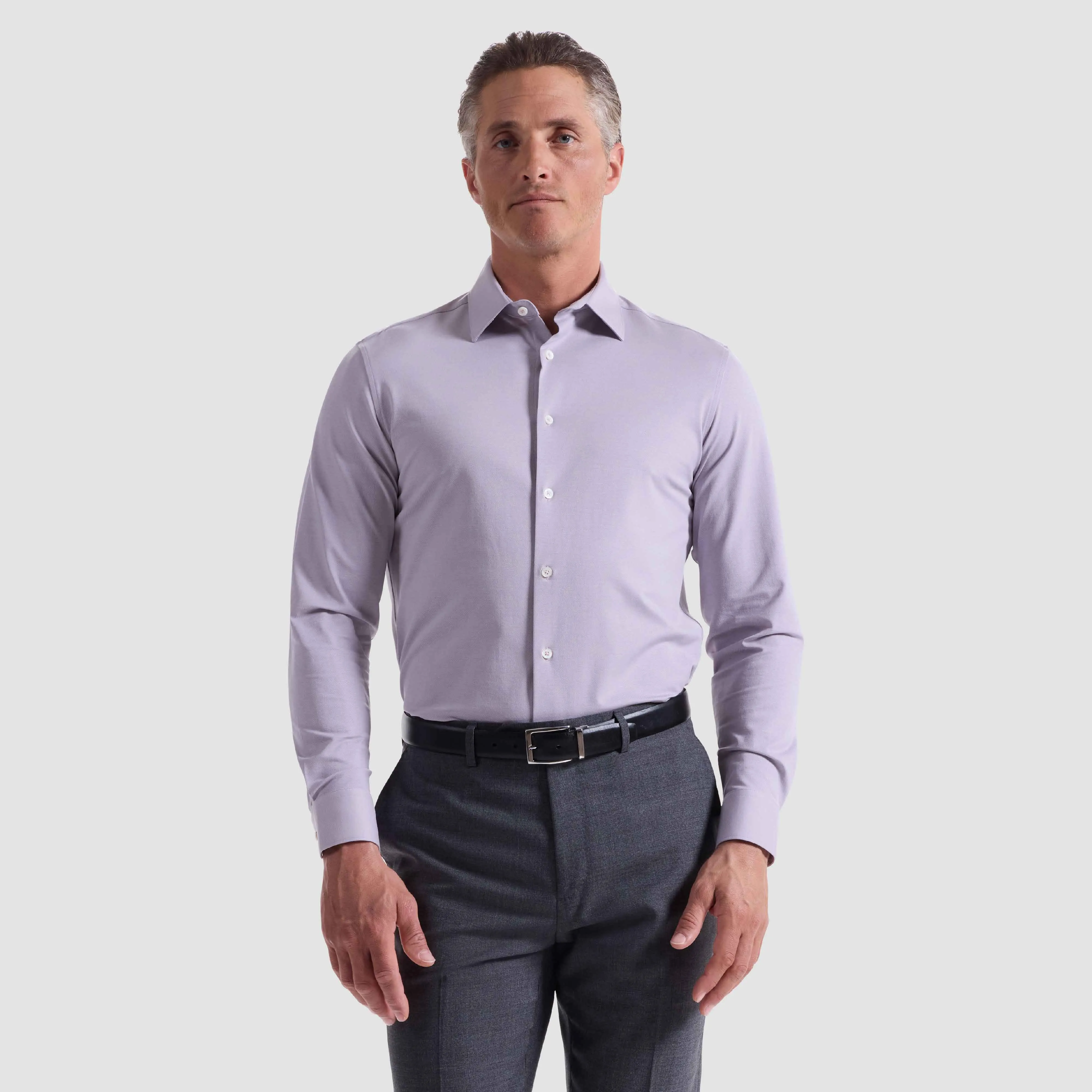 James Solid Twill OoohCotton Shirt sold by Bugatchi product image thumbnail 2