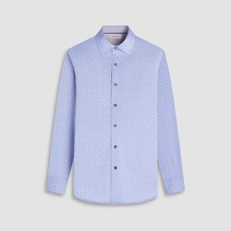Jimmy Double-Sided Geometric & Solid OoohCotton Shirt sold by Bugatchi