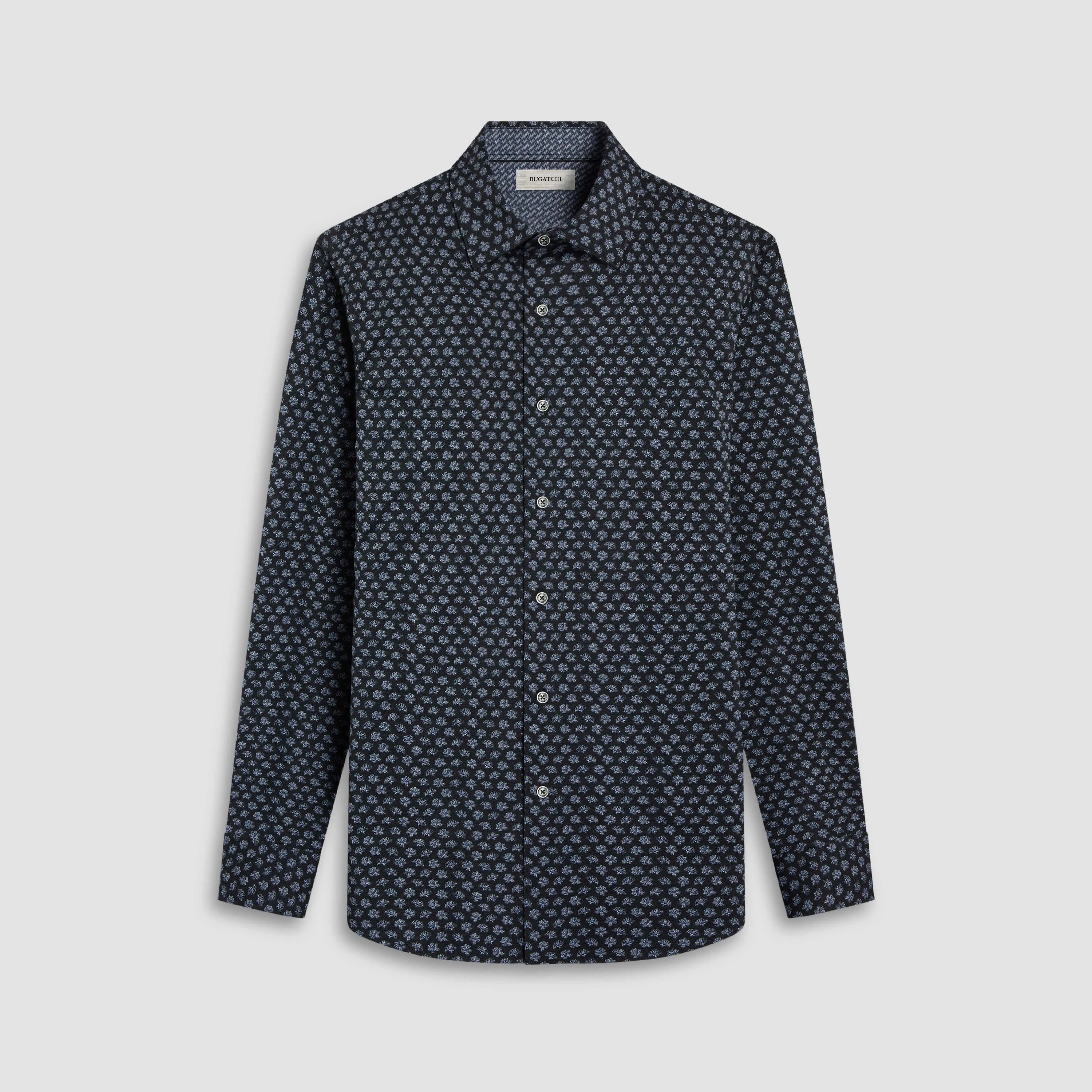 Jimmy Double-Sided Floral & Chevron OoohCotton Shirt sold by Bugatchi