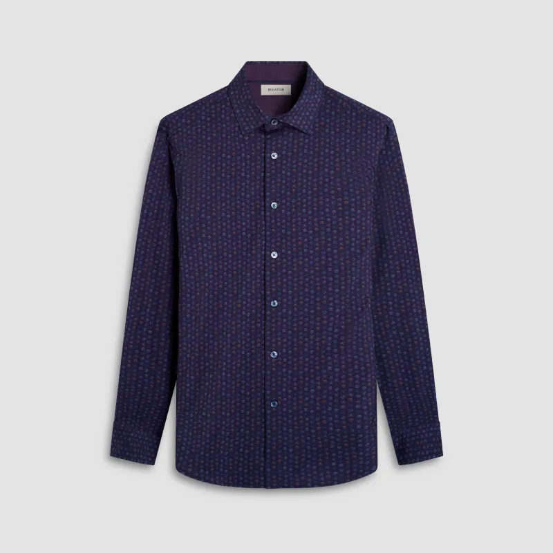 Jimmy Double-Sided Floral & Solid OoohCotton Shirt sold by Bugatchi