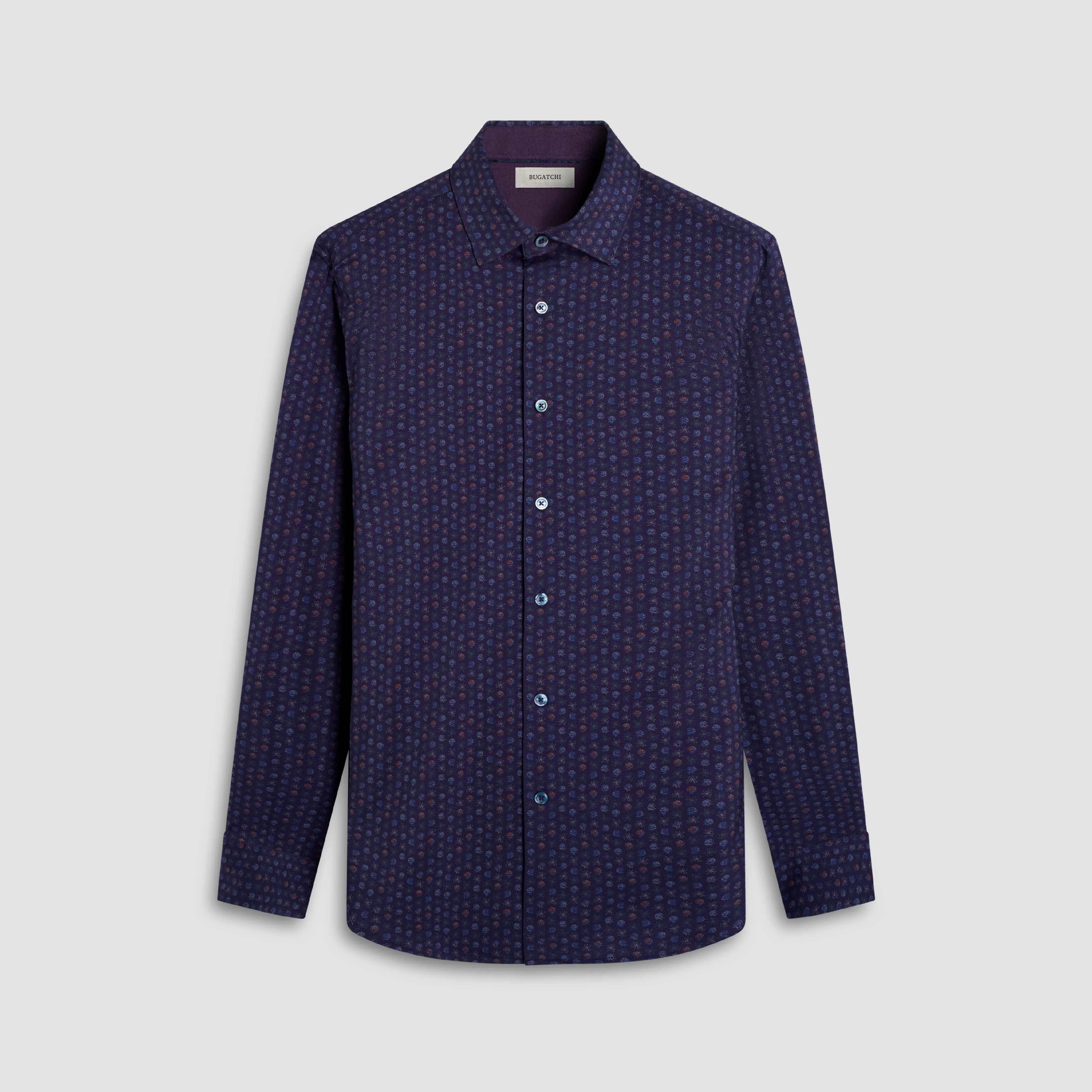 Jimmy Double-Sided Floral & Solid OoohCotton Shirt sold by Bugatchi