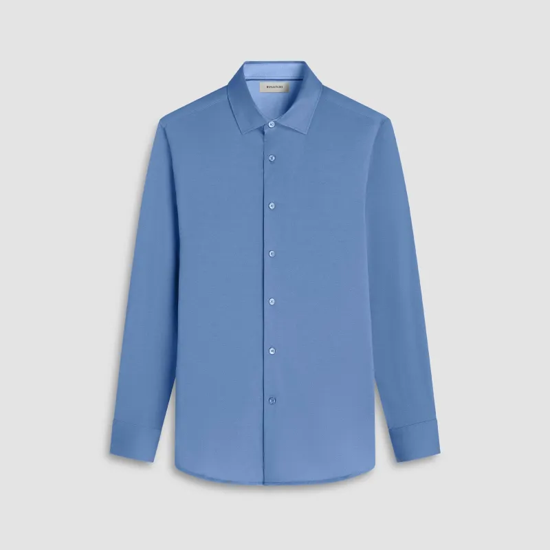 Jimmy Double-Sided Melange OoohCotton Shirt sold by Bugatchi