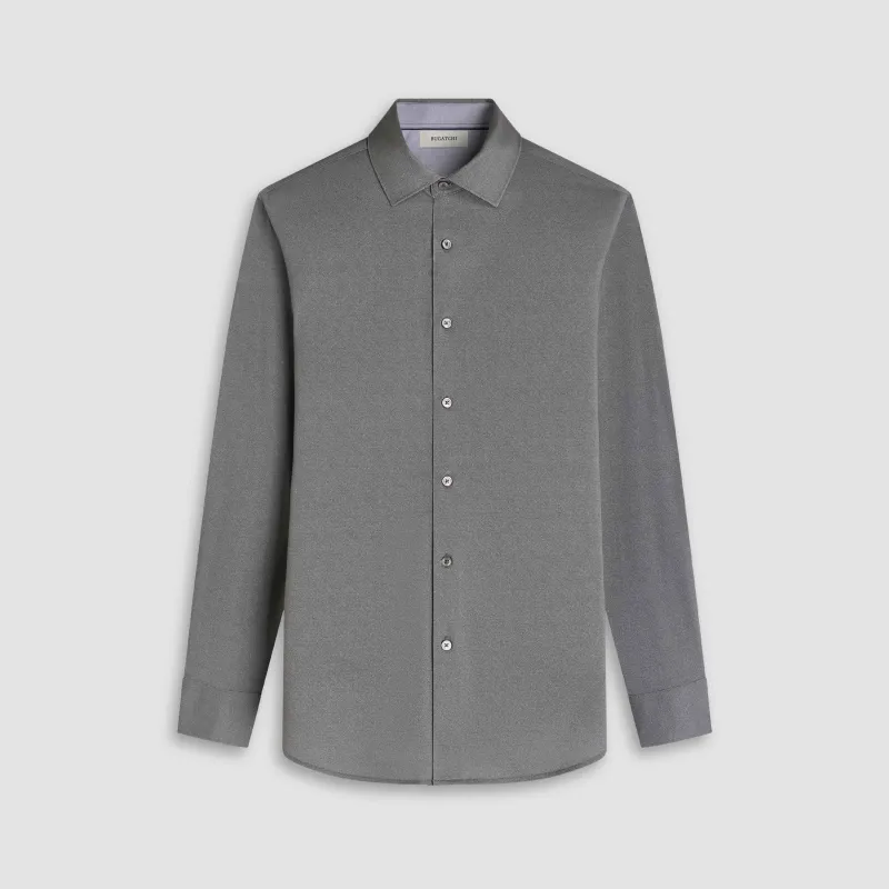 Jimmy Double-Sided Melange OoohCotton Shirt sold by Bugatchi