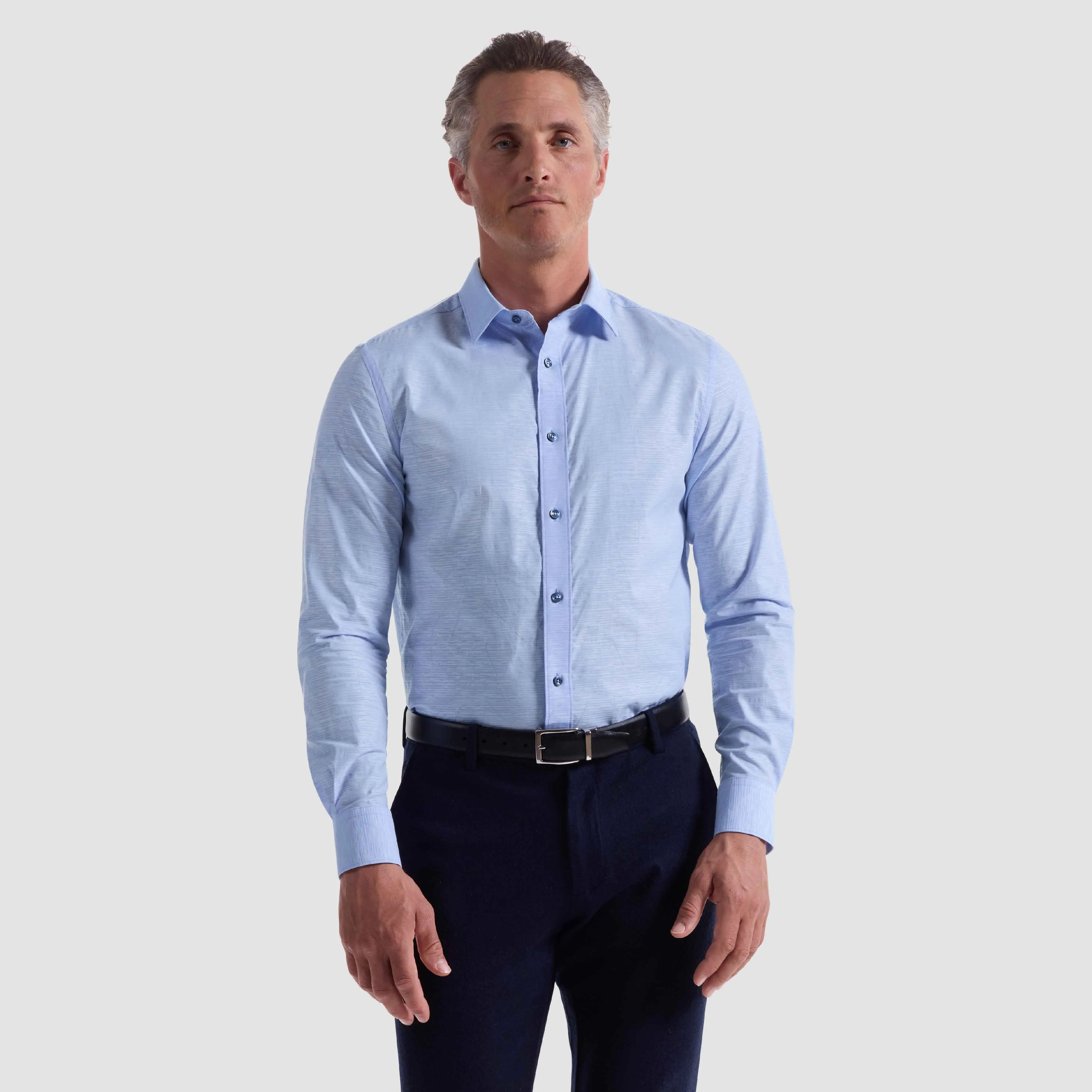 Julian Linear Jacquard Shirt sold by Bugatchi product image thumbnail 2