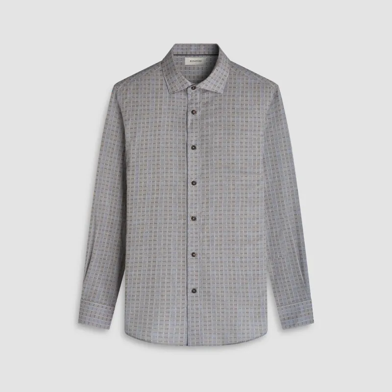 Axel Grid Check Shirt sold by Bugatchi