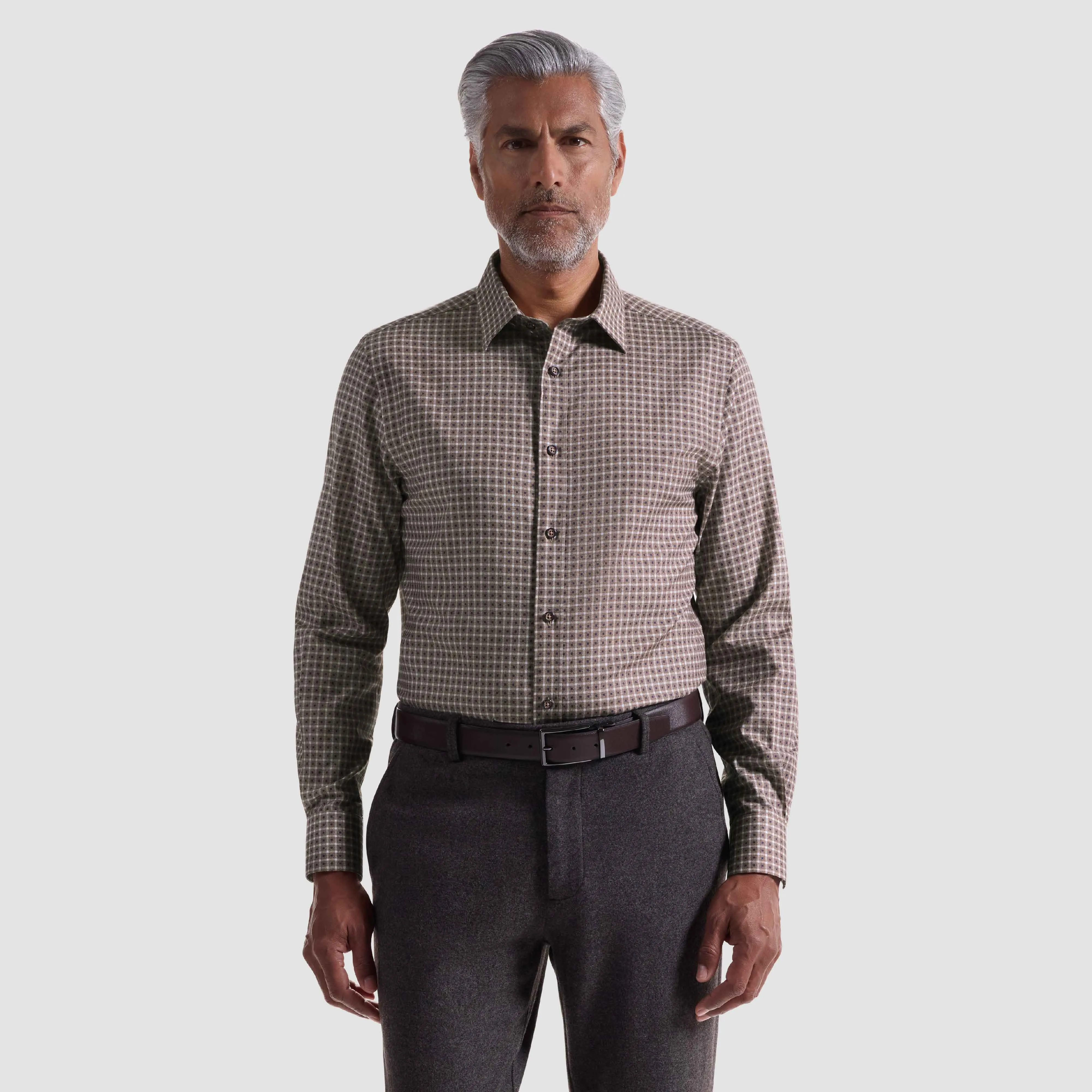Julian Grid Check Shirt sold by Bugatchi product image thumbnail 2