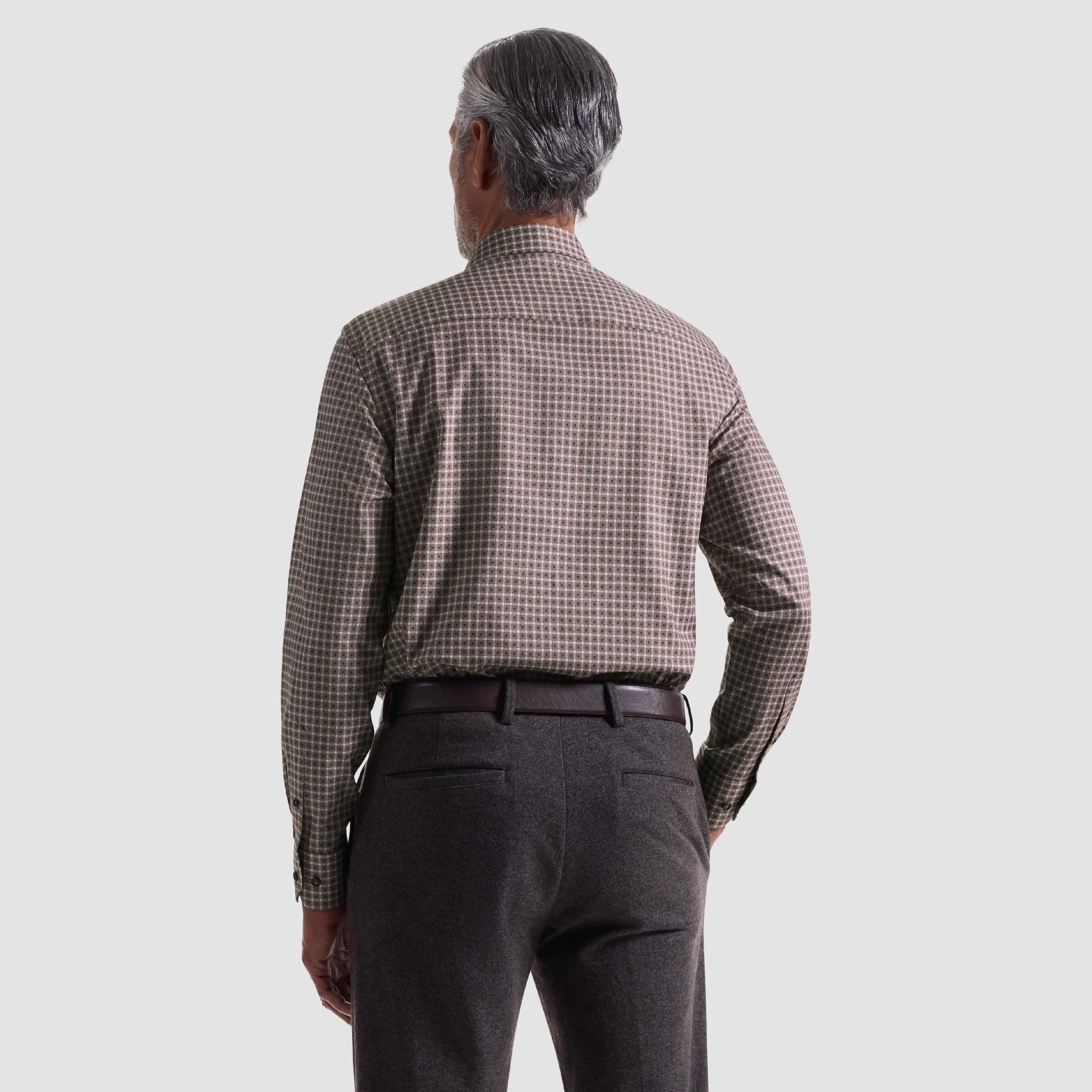 Julian Grid Check Shirt sold by Bugatchi product image thumbnail 4