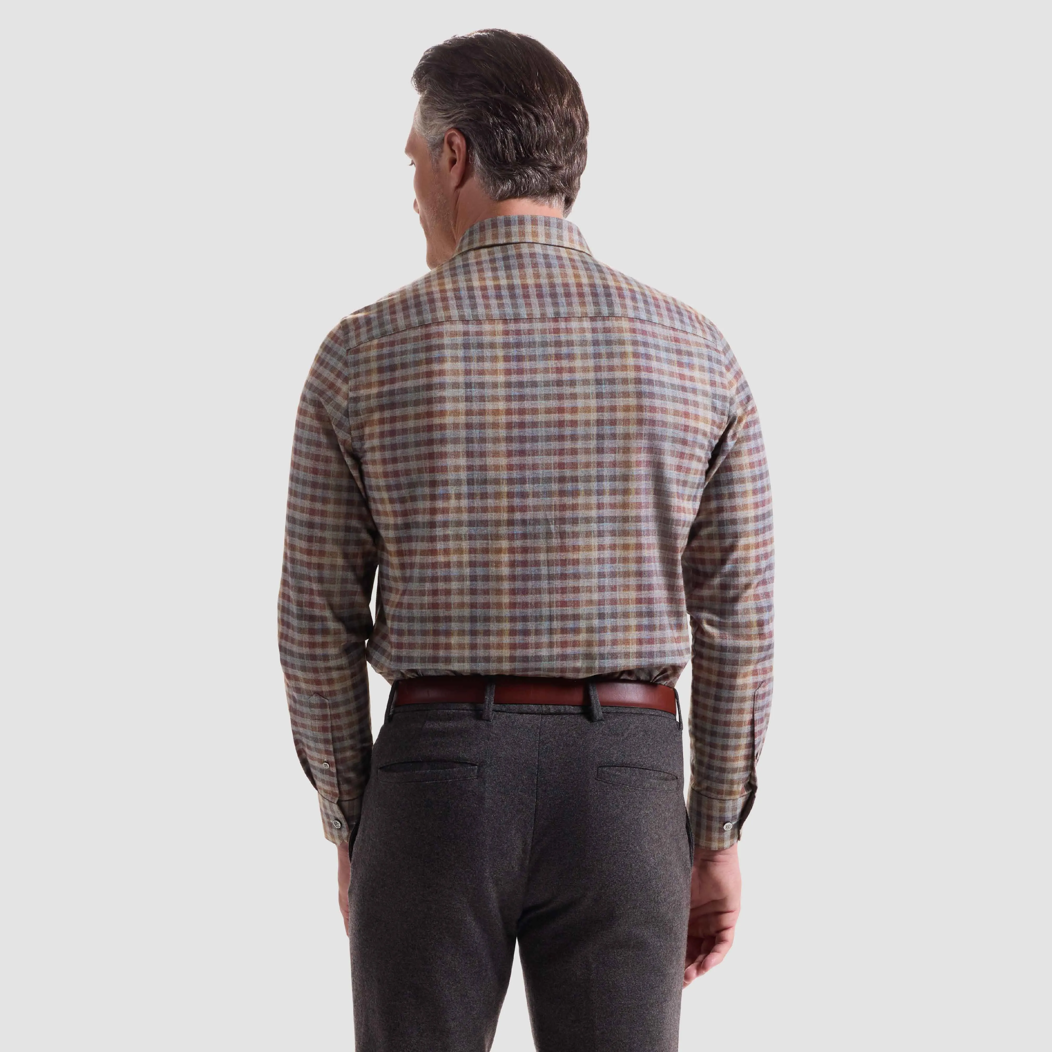 Julian Plaid Shirt sold by Bugatchi product image thumbnail 4