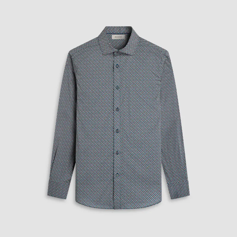 Axel Leaf Print Shirt sold by Bugatchi