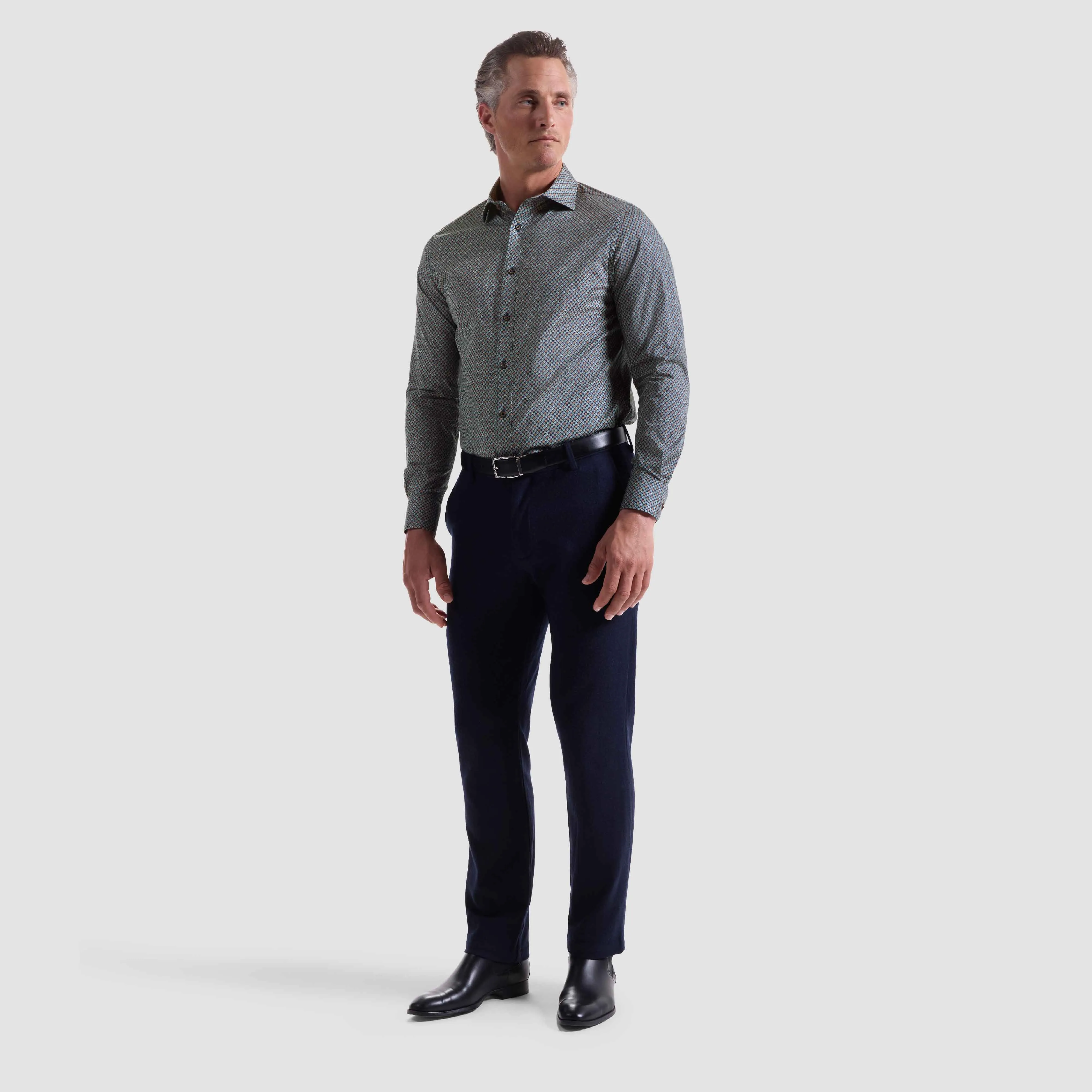 Axel Leaf Print Shirt sold by Bugatchi product image thumbnail 5