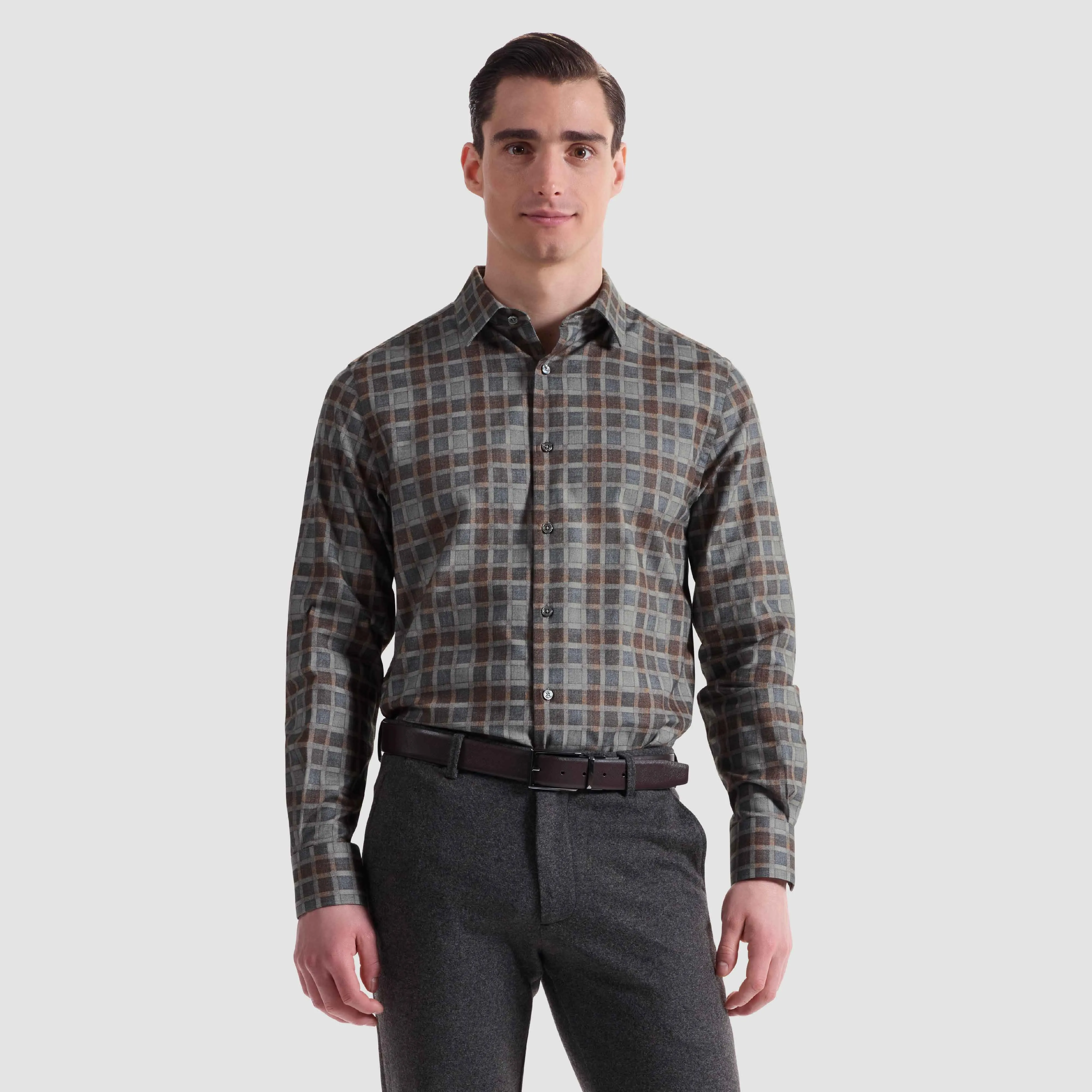 Julian Windowpane Shirt sold by Bugatchi product image thumbnail 2
