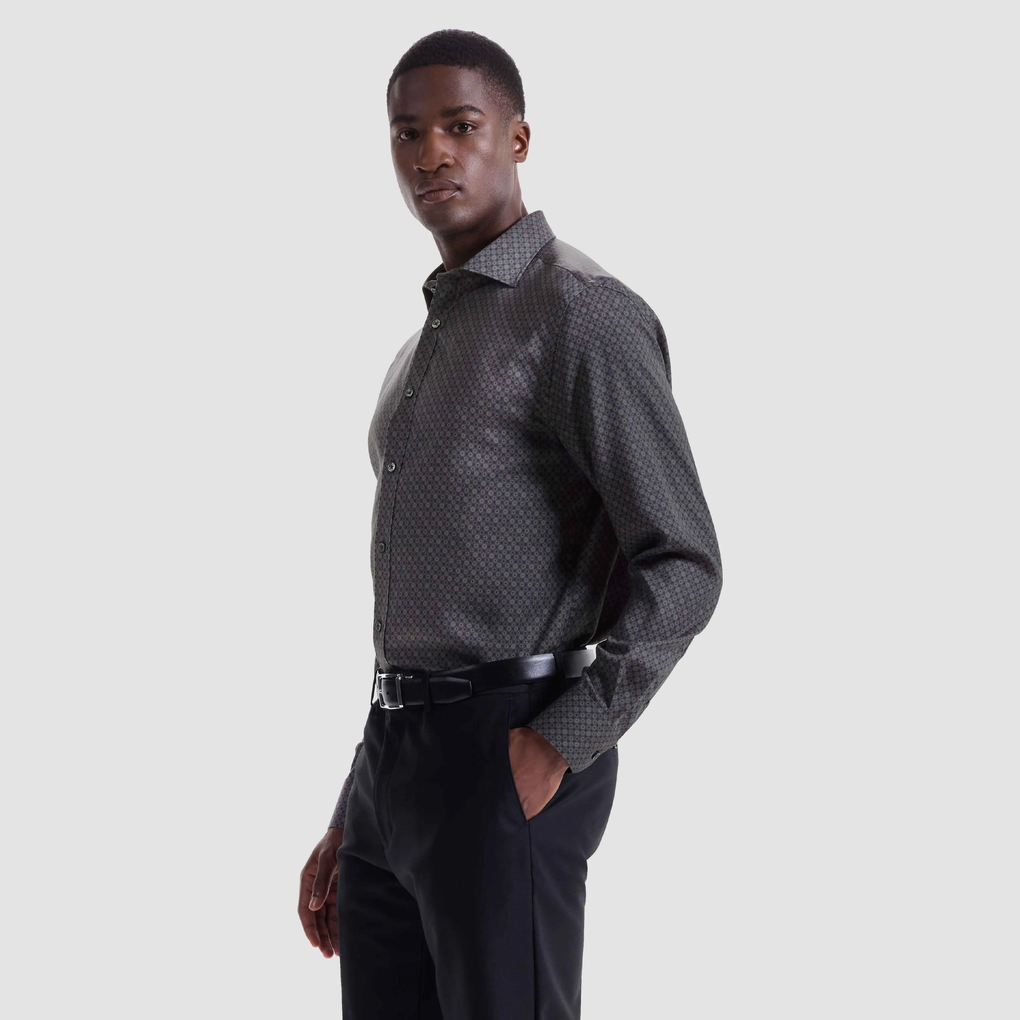Axel Geometric Shirt sold by Bugatchi product image thumbnail 3