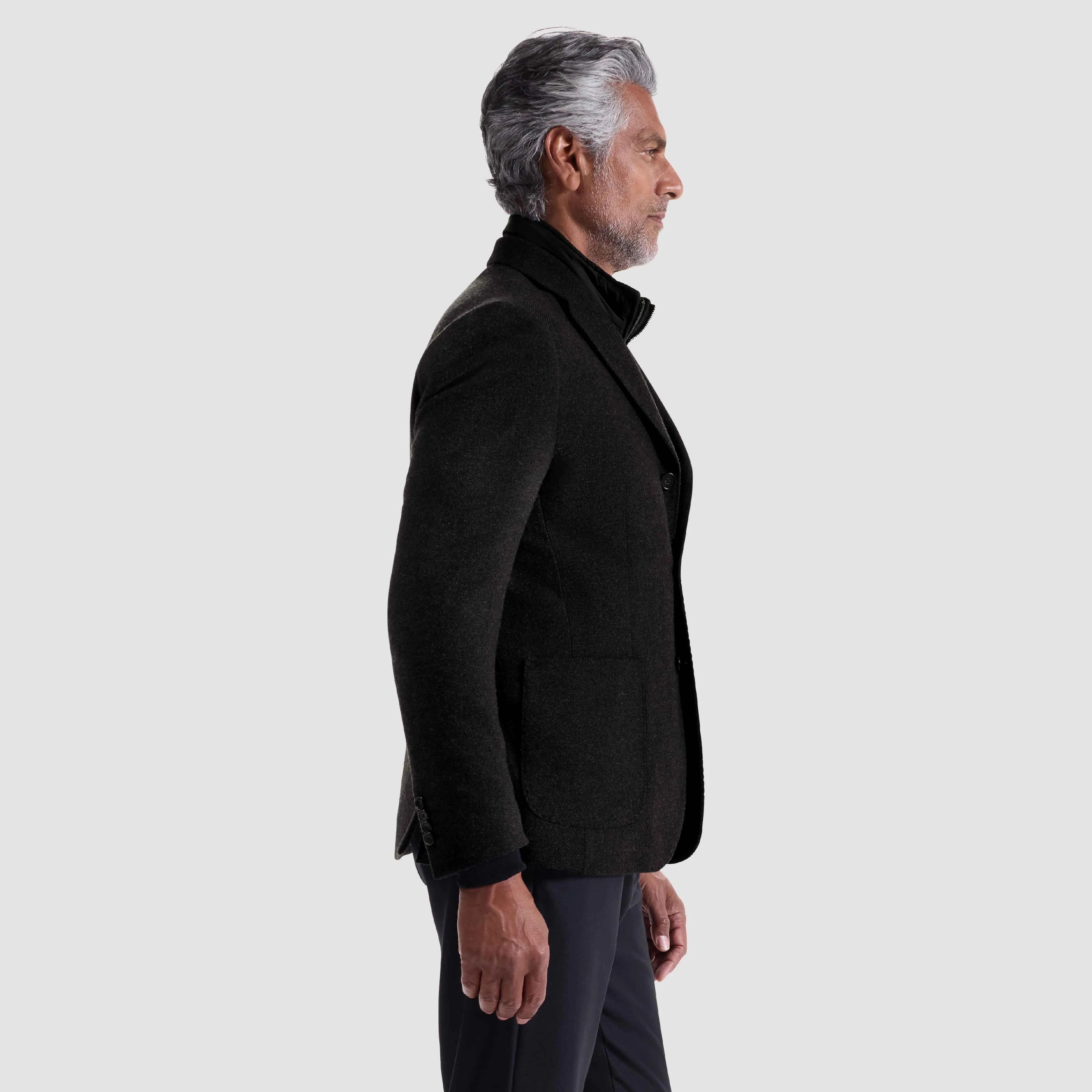 Three-Button Blazer With Removable Nylon Bib sold by Bugatchi product image thumbnail 5