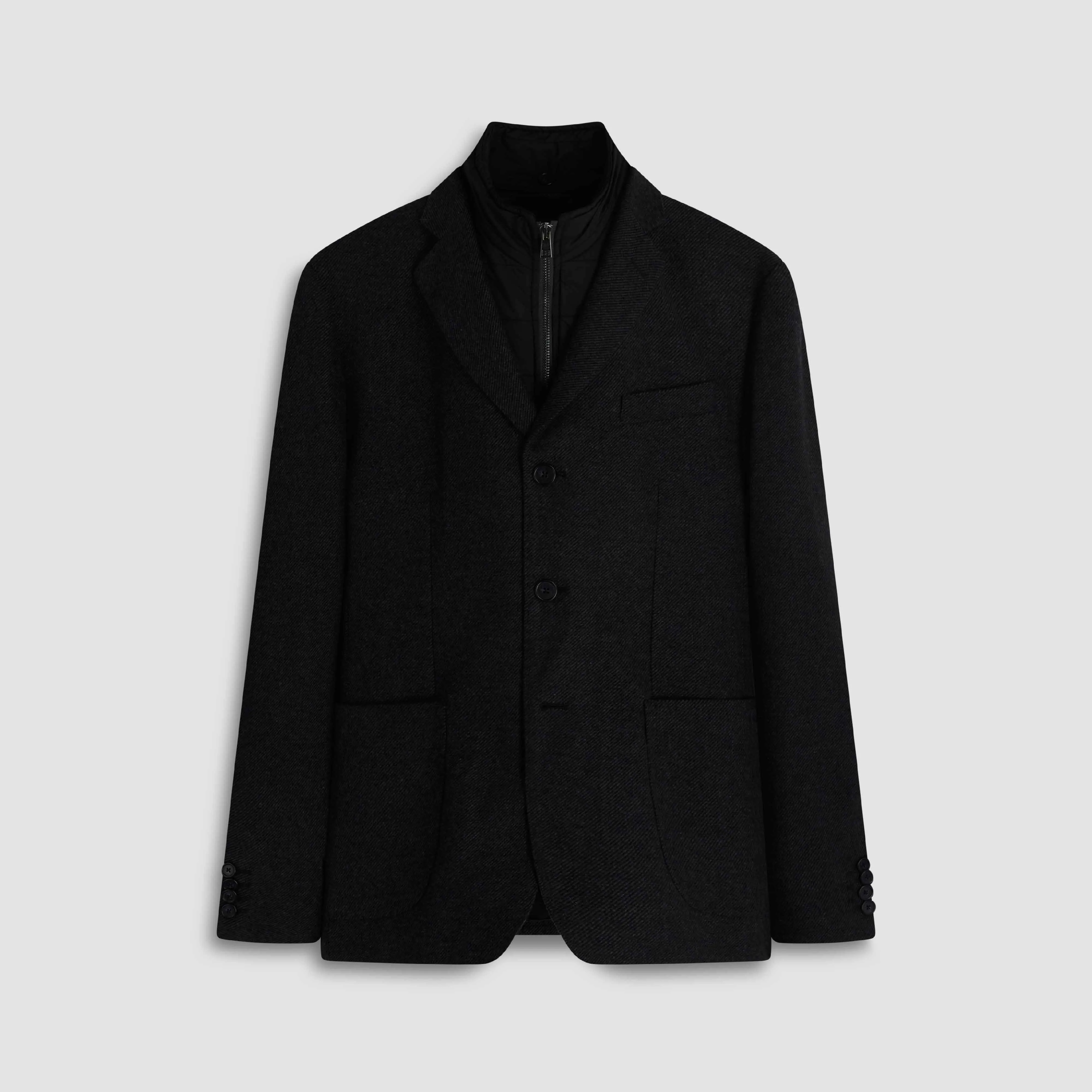 Three-Button Blazer With Removable Nylon Bib sold by Bugatchi product image thumbnail 2