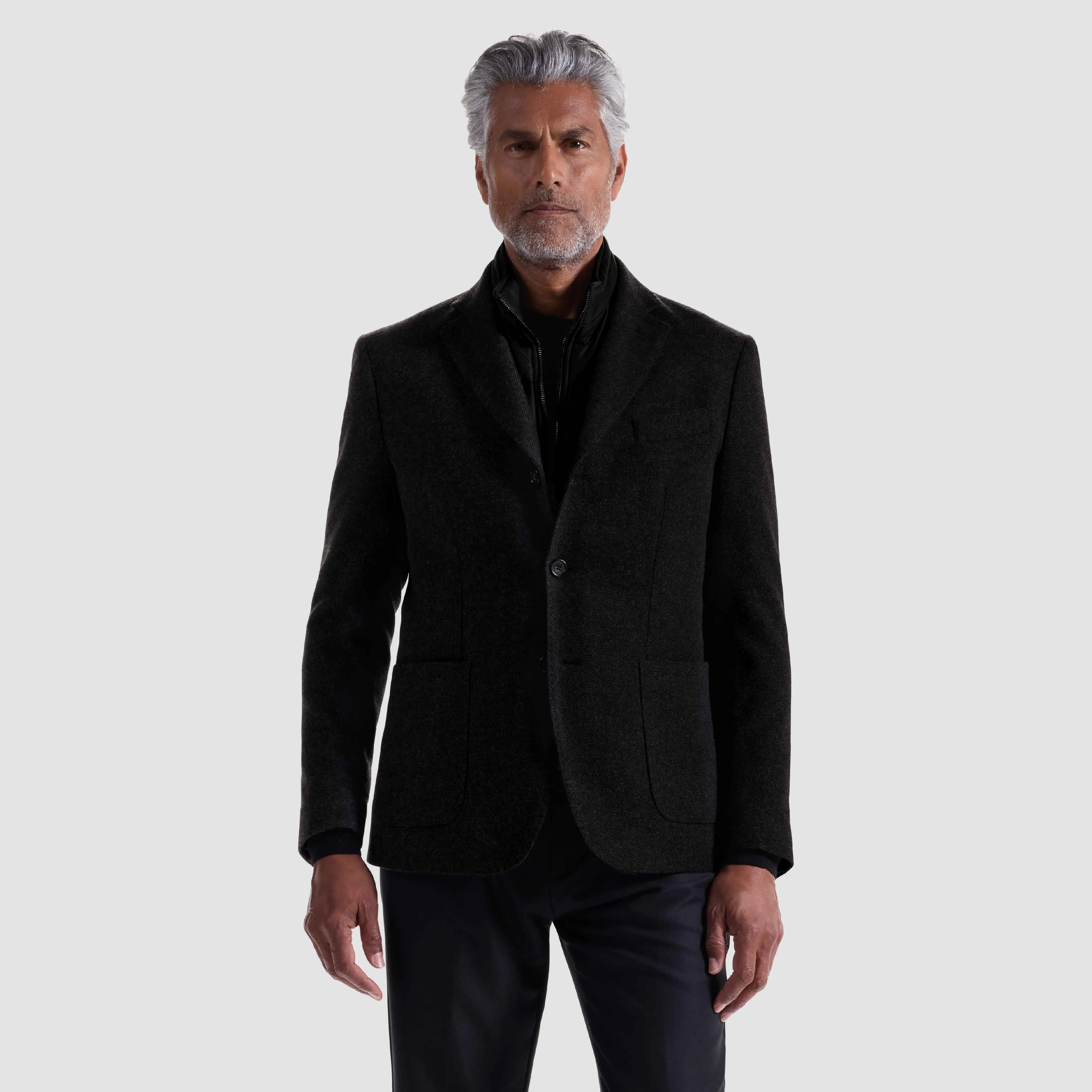 Three-Button Blazer With Removable Nylon Bib sold by Bugatchi product image thumbnail 4