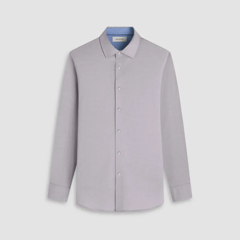 Jimmy Double-Sided Melange OoohCotton Shirt sold by Bugatchi