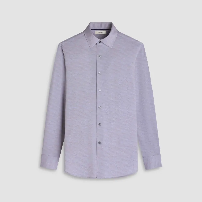 James Herringbone OoohCotton Shirt sold by Bugatchi