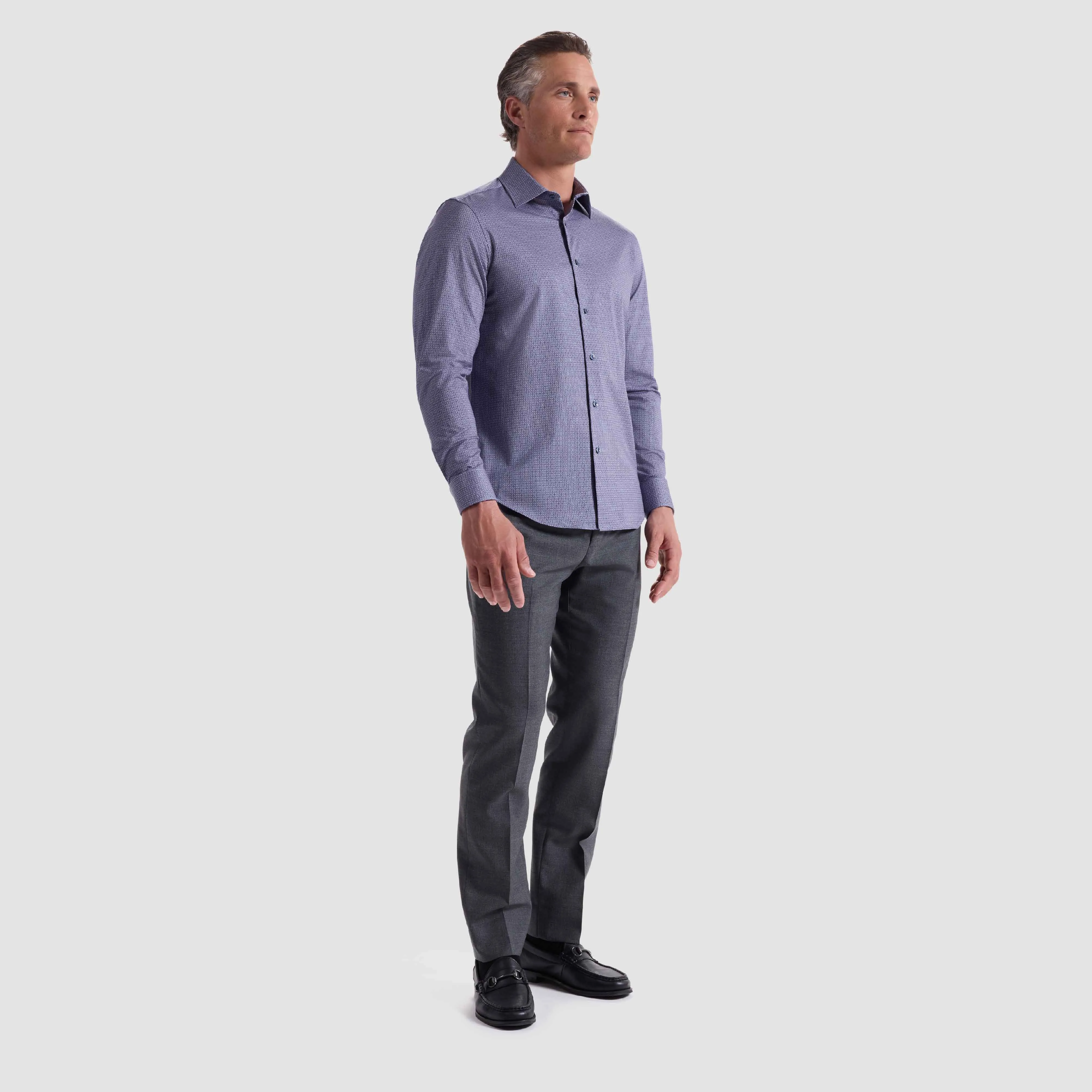 James Geometric OoohCotton Shirt sold by Bugatchi product image thumbnail 5