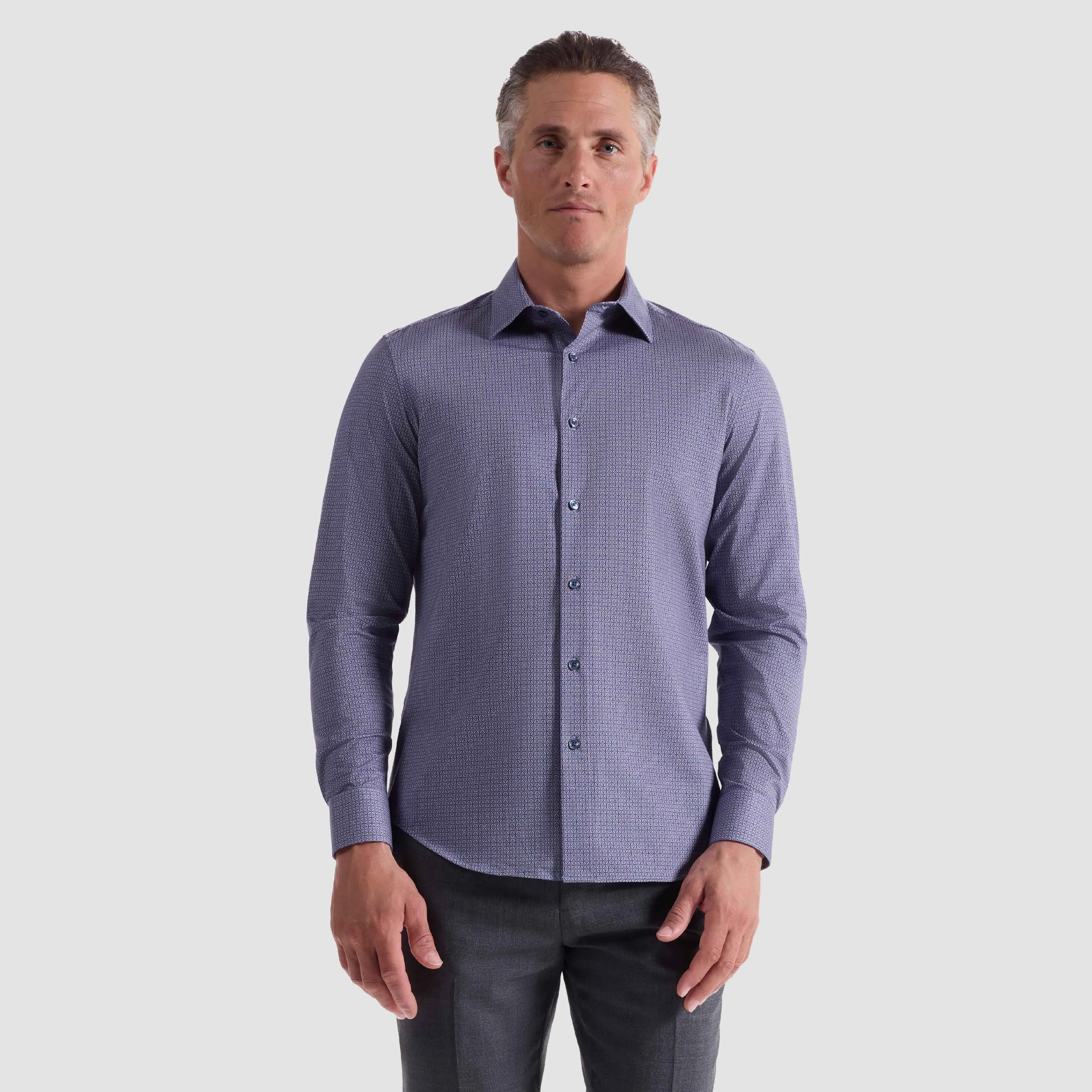 James Geometric OoohCotton Shirt sold by Bugatchi product image thumbnail 2