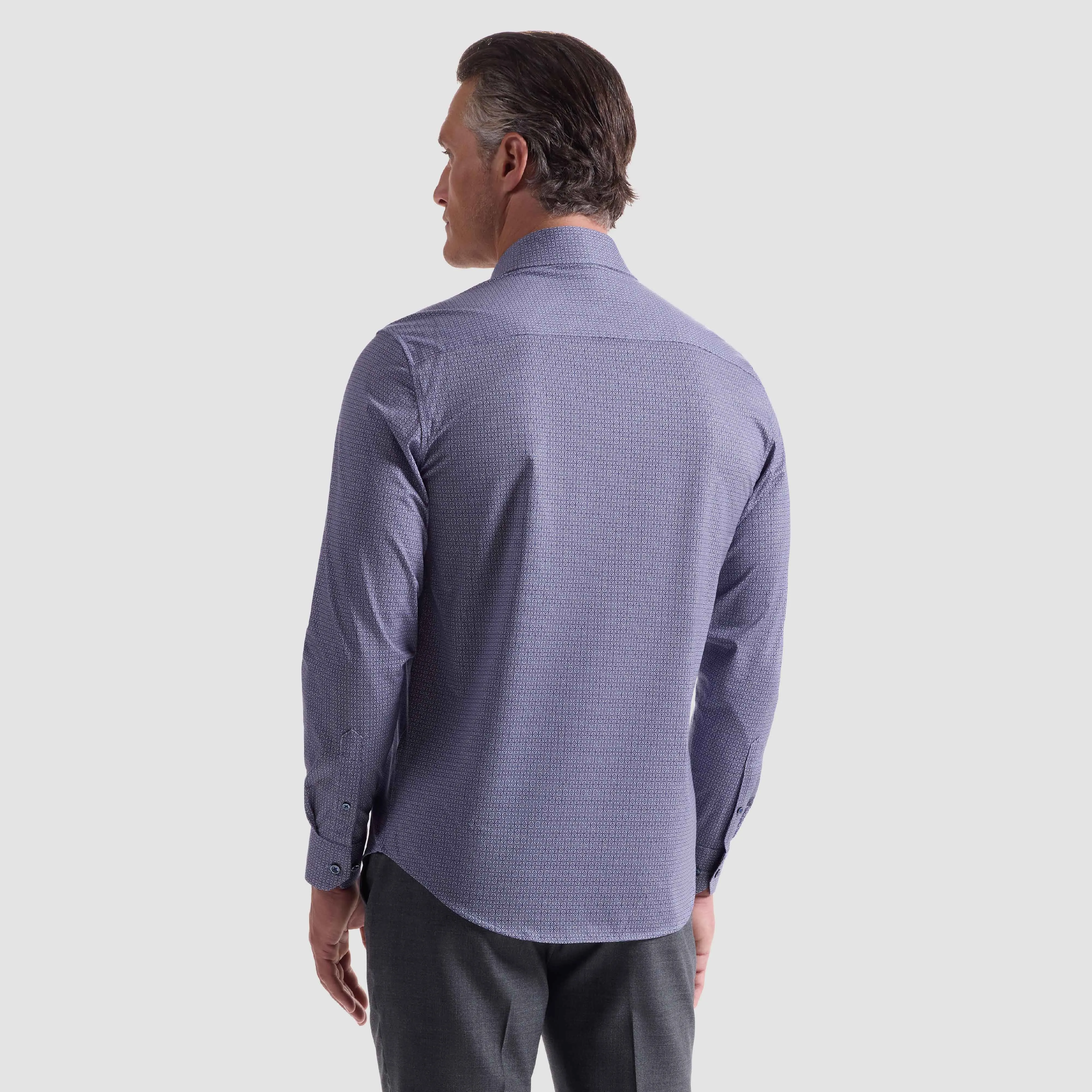 James Geometric OoohCotton Shirt sold by Bugatchi product image thumbnail 4