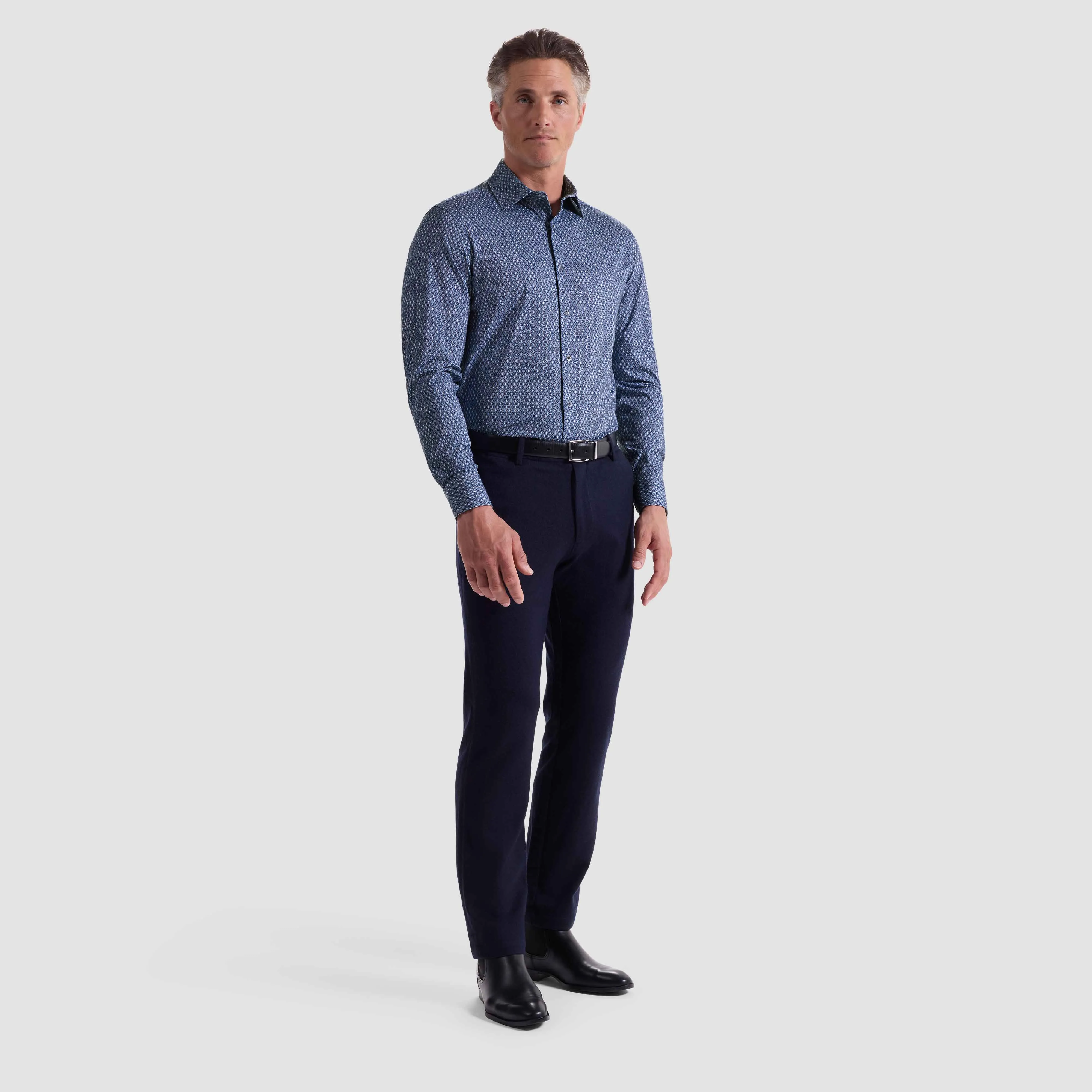 James Geometric OoohCotton Shirt sold by Bugatchi product image thumbnail 5