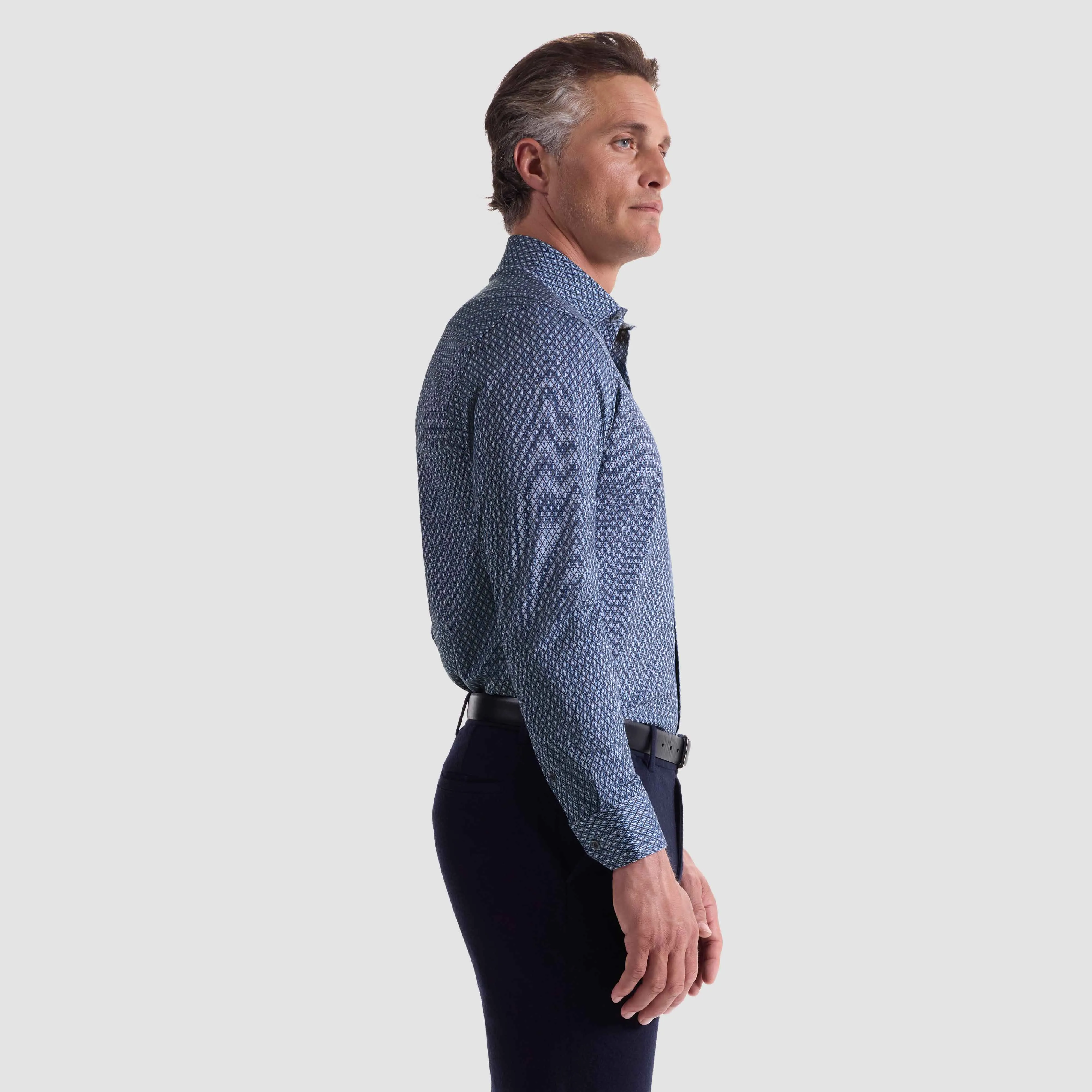 James Geometric OoohCotton Shirt sold by Bugatchi product image thumbnail 3