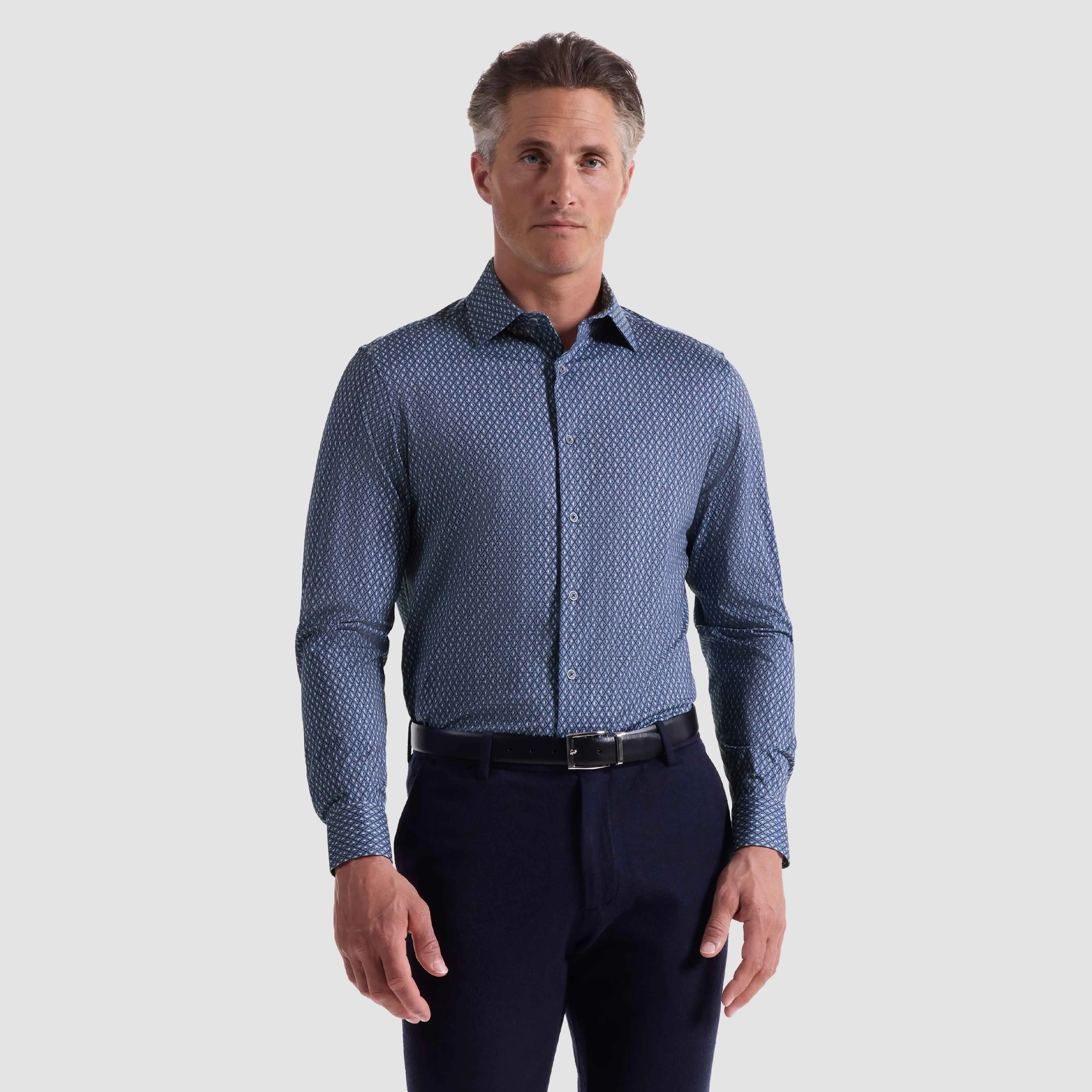 James Geometric OoohCotton Shirt sold by Bugatchi product image thumbnail 2