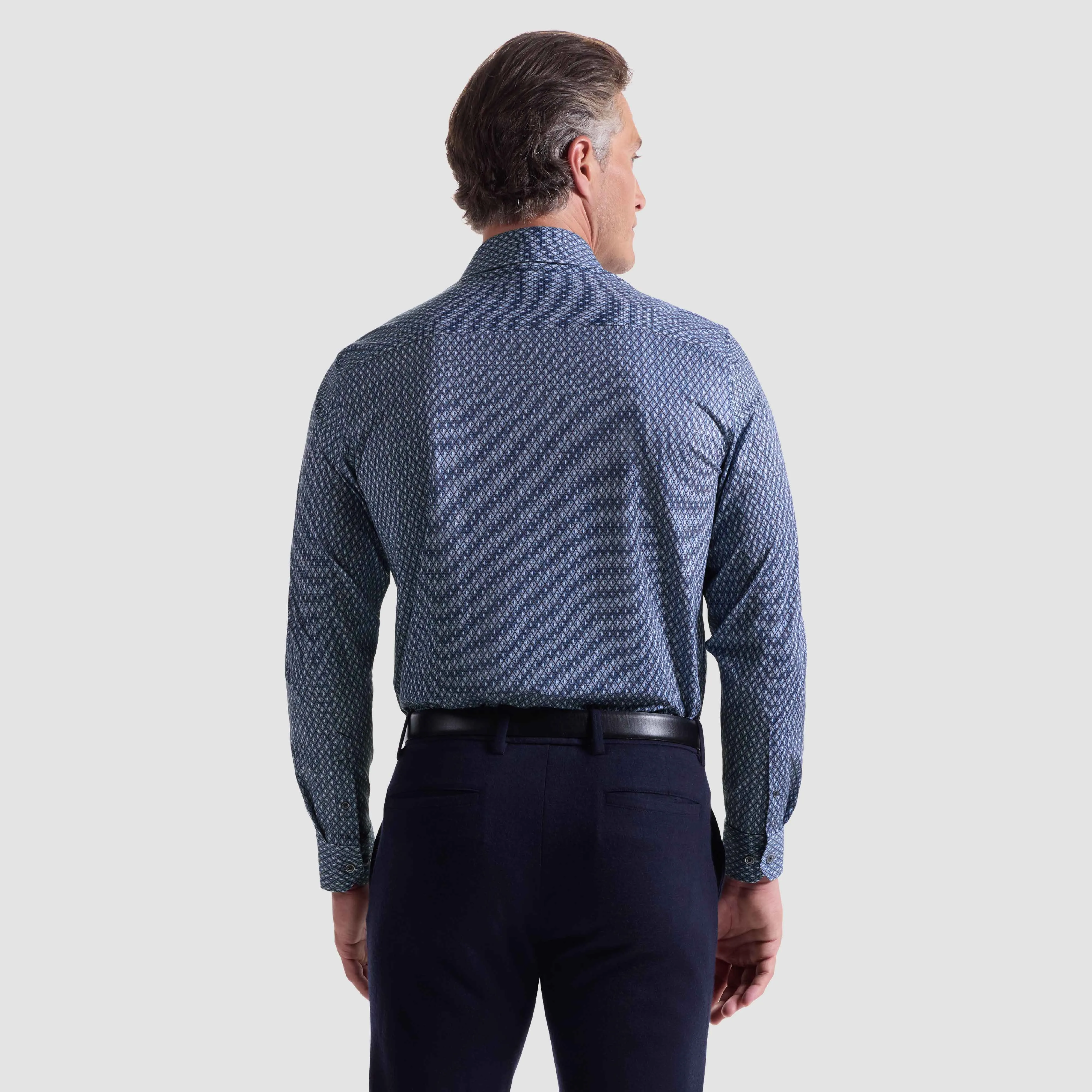 James Geometric OoohCotton Shirt sold by Bugatchi product image thumbnail 4