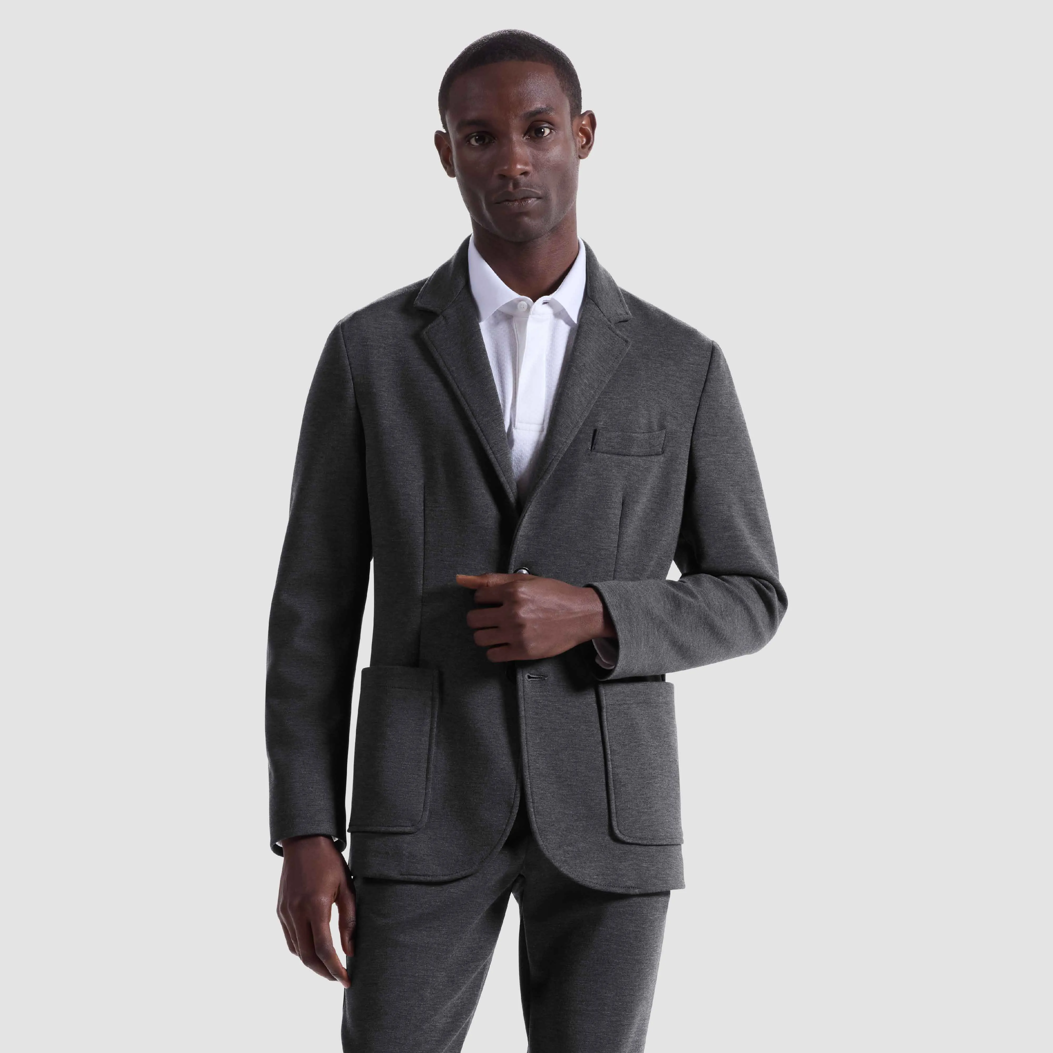 Soft Touch Two Button Knit Blazer sold by Bugatchi product image thumbnail 2
