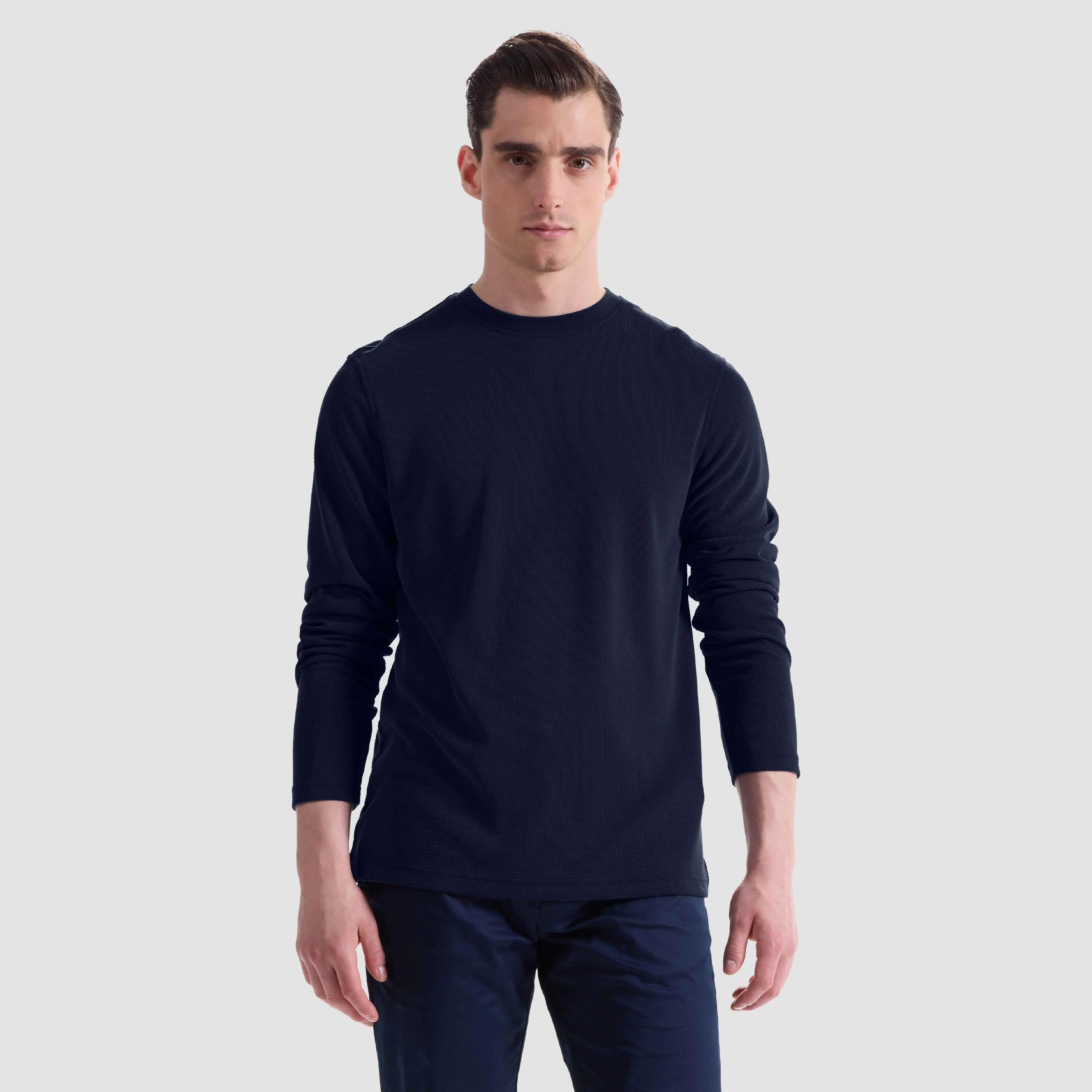 Orian Ottoman Long Sleeve Crew Neck sold by Bugatchi product image thumbnail 2
