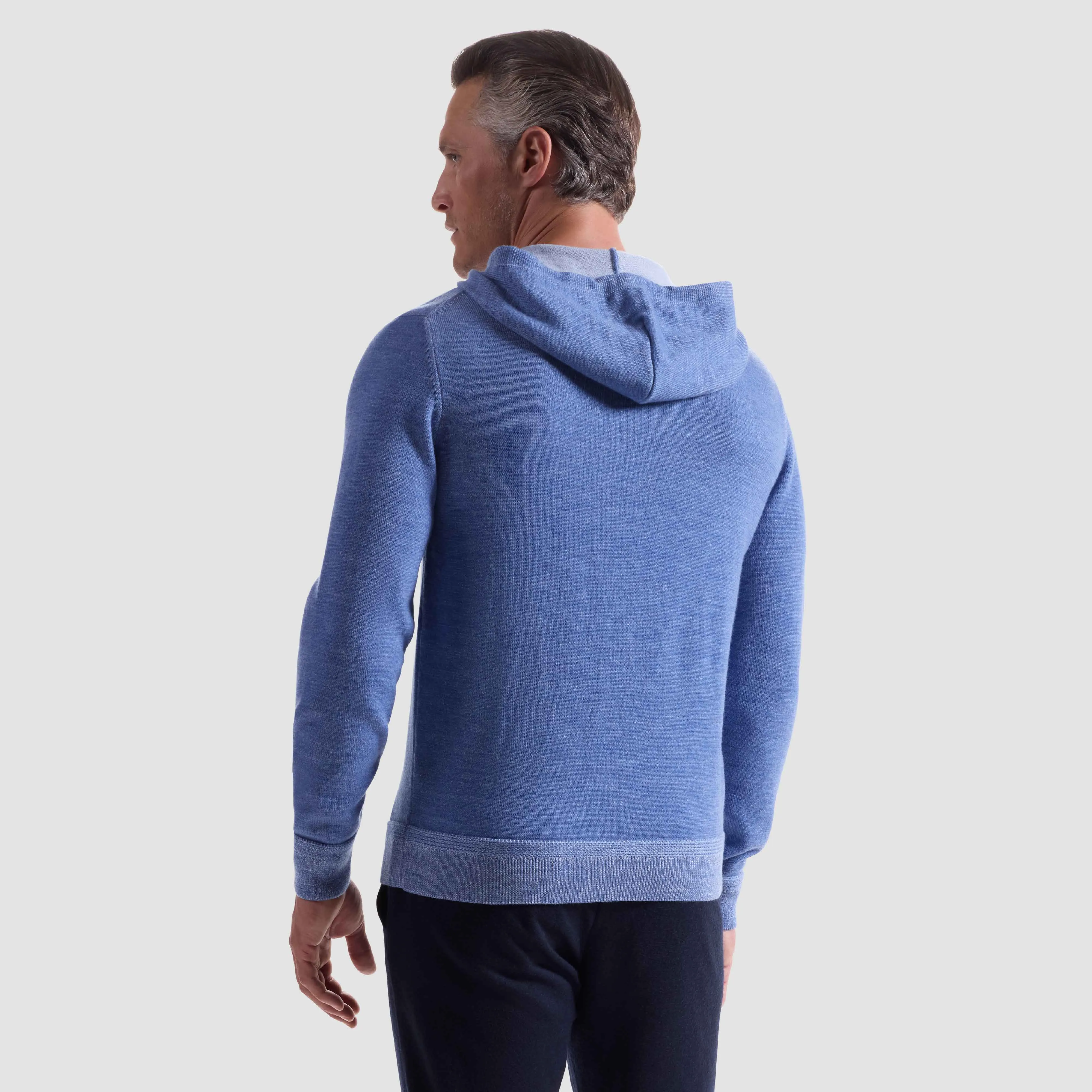Melange Hoodie Sweater sold by Bugatchi product image thumbnail 4