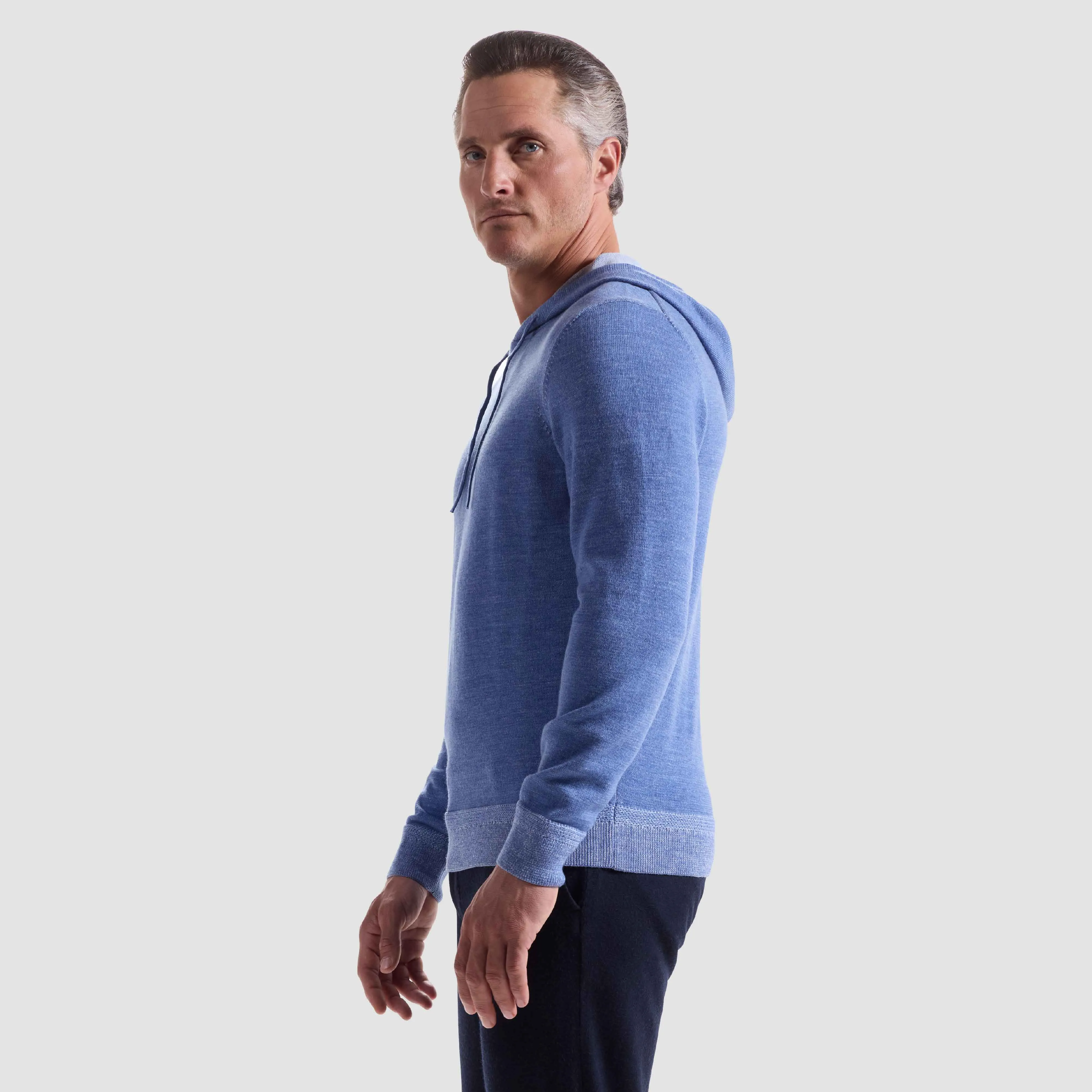 Melange Hoodie Sweater sold by Bugatchi product image thumbnail 3