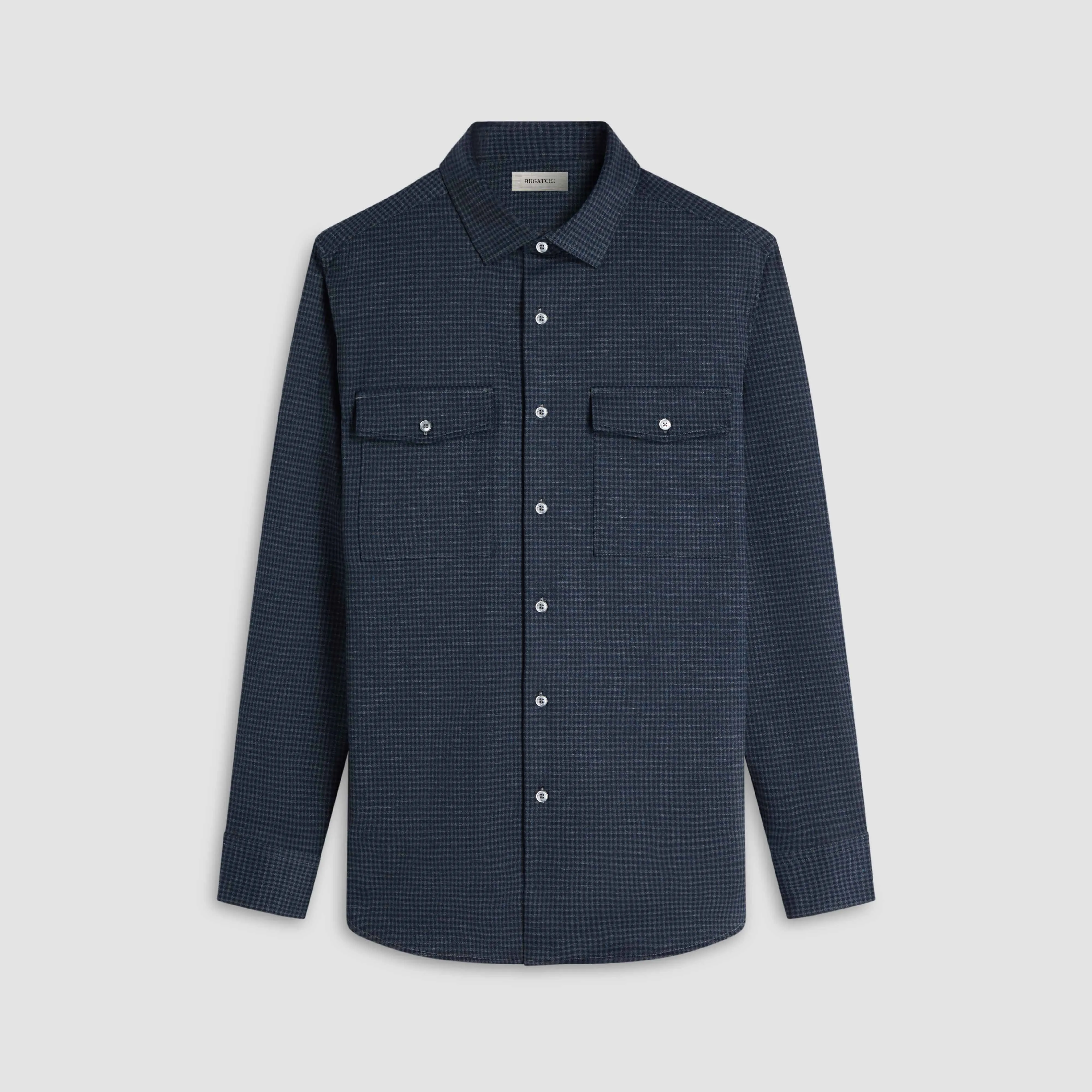 Houndstooth Knit Shirt sold by Bugatchi