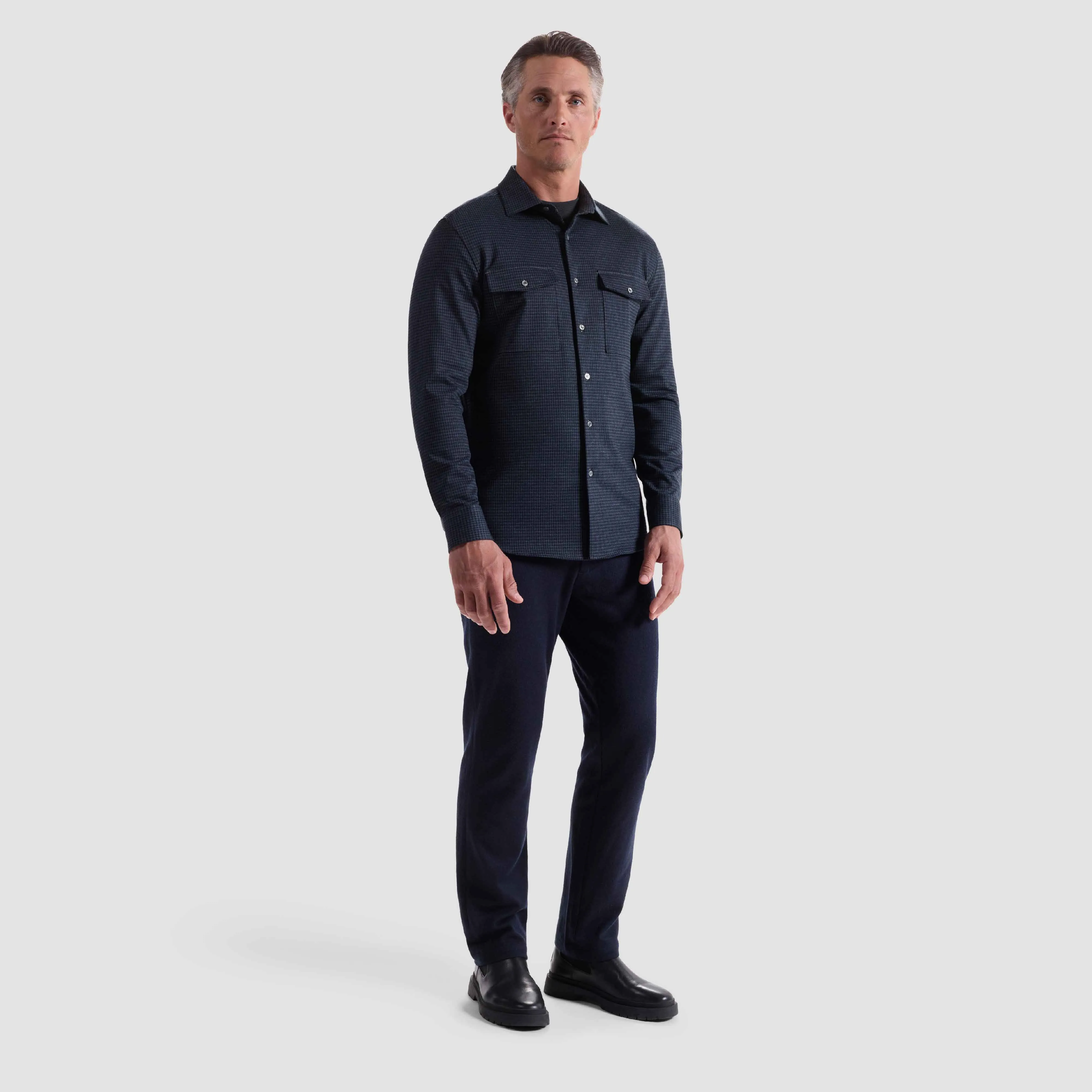 Houndstooth Knit Shirt sold by Bugatchi product image thumbnail 5