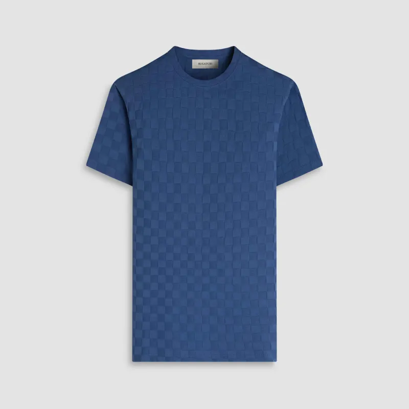 Checkerboard Cotton T-Shirt sold by Bugatchi