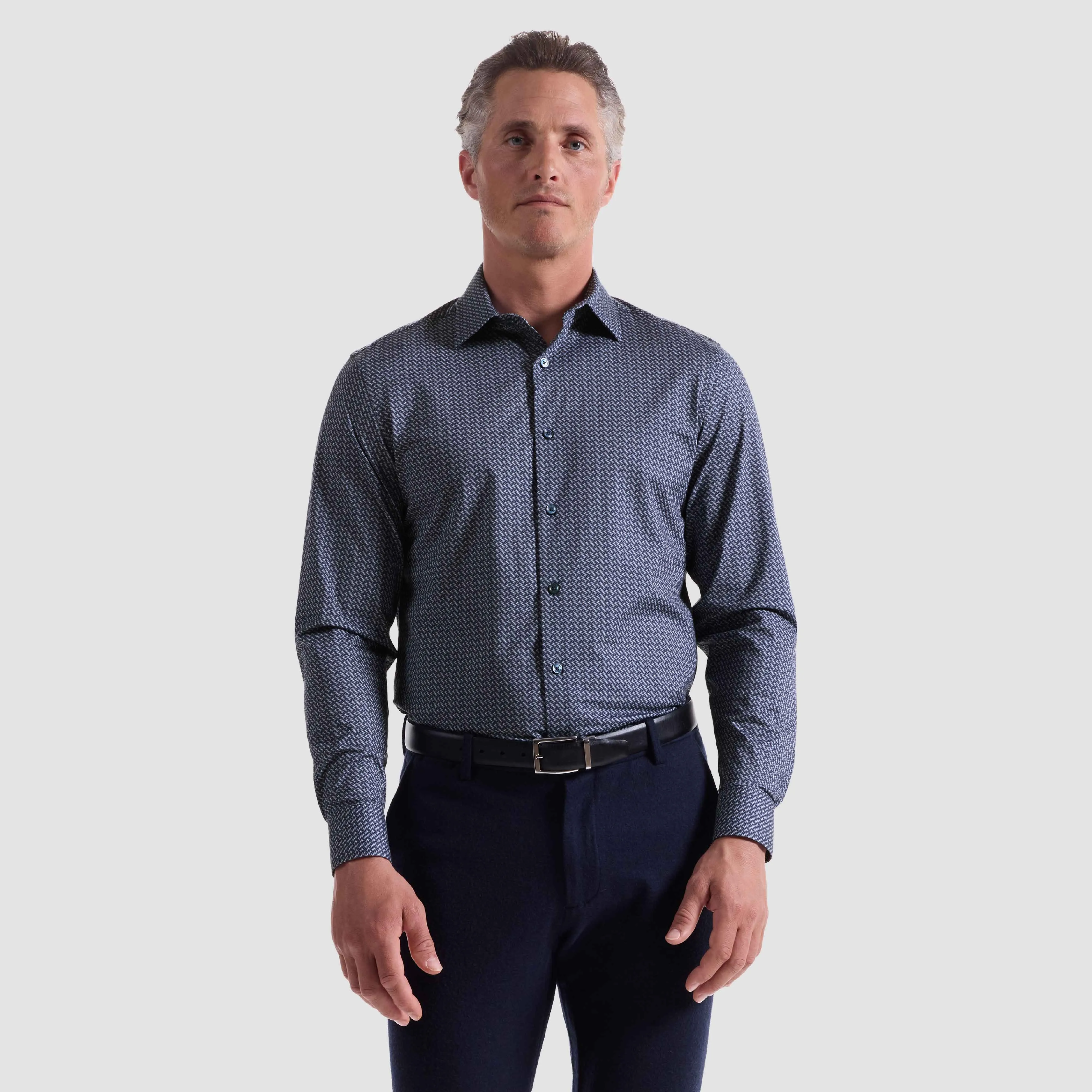 James Chevron OoohCotton Shirt sold by Bugatchi product image thumbnail 2