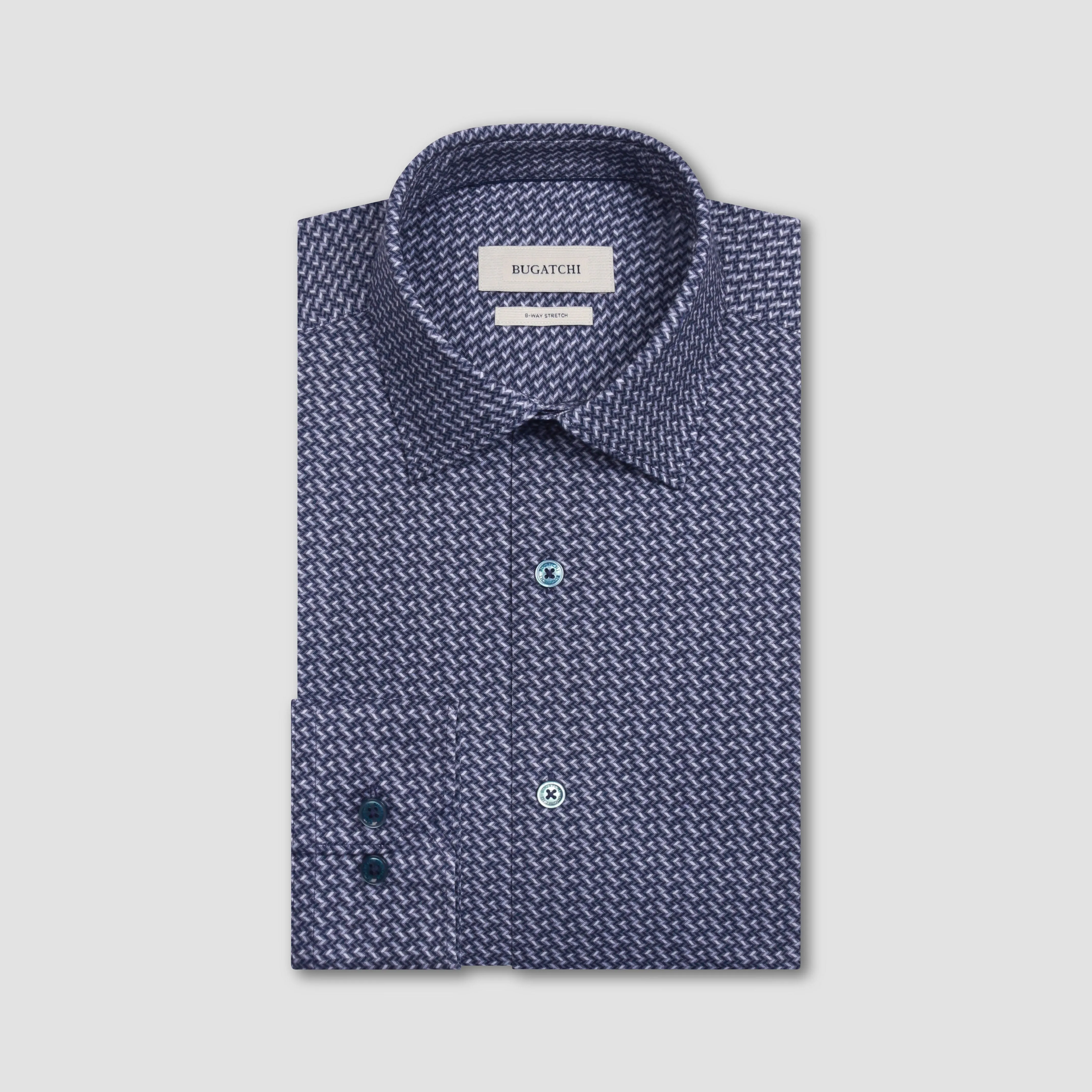 James Chevron OoohCotton Shirt sold by Bugatchi