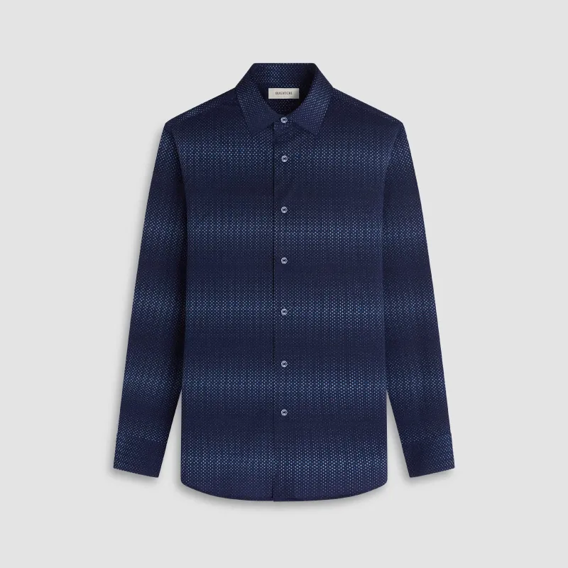 James Gradient Geometric OoohCotton Shirt sold by Bugatchi