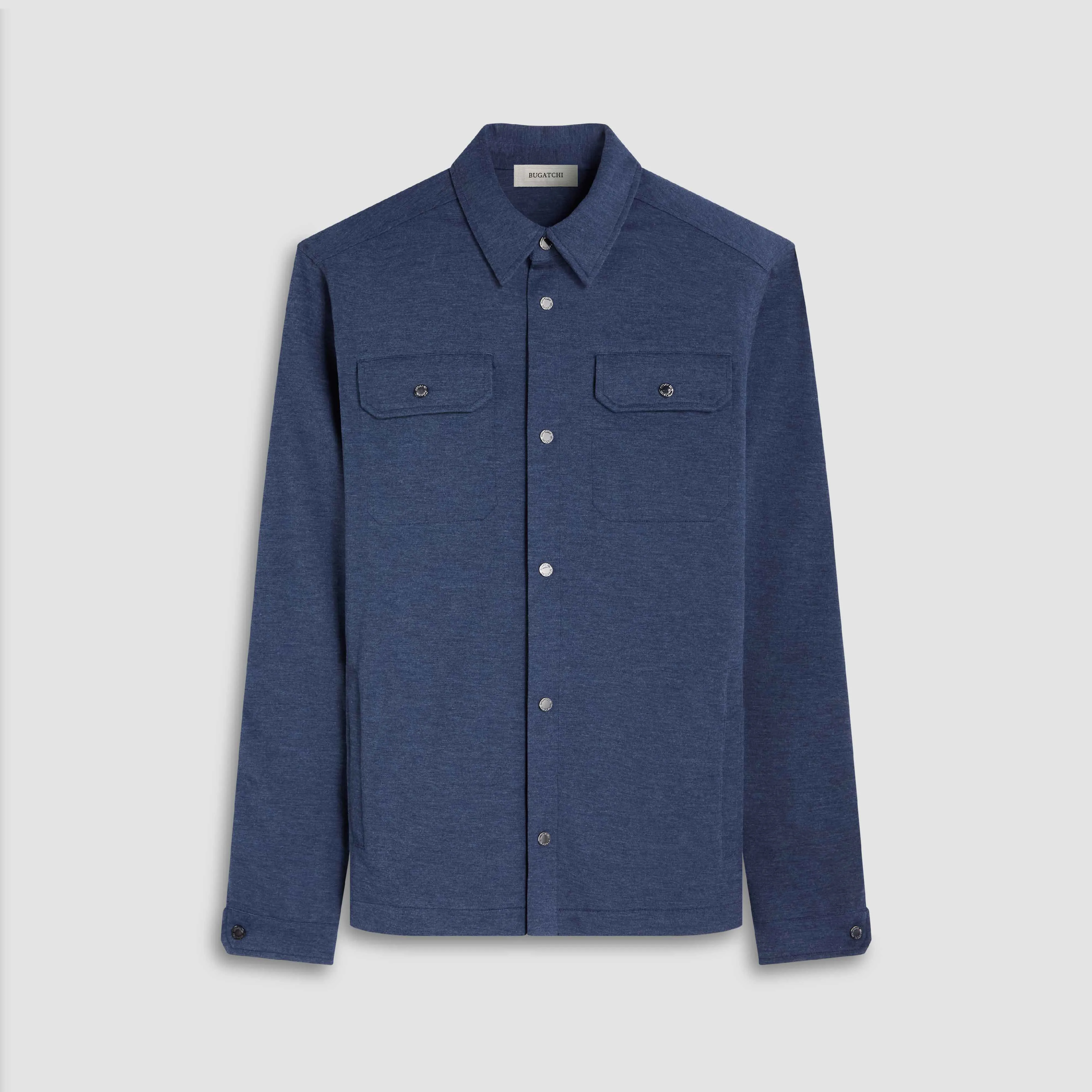 Soft Touch Performance Melange Knit Shirt sold by Bugatchi