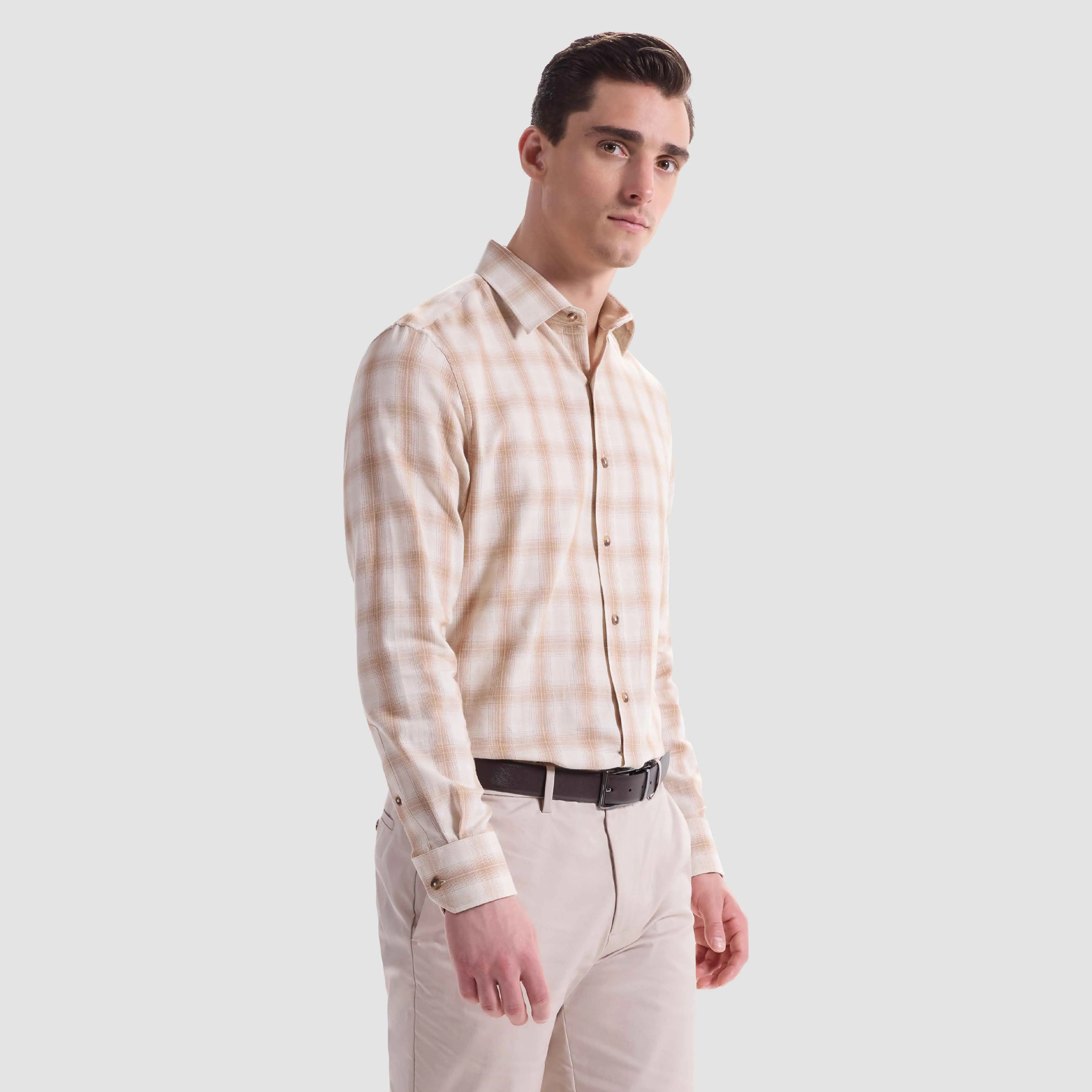 Julian Plaid Shirt sold by Bugatchi product image thumbnail 3