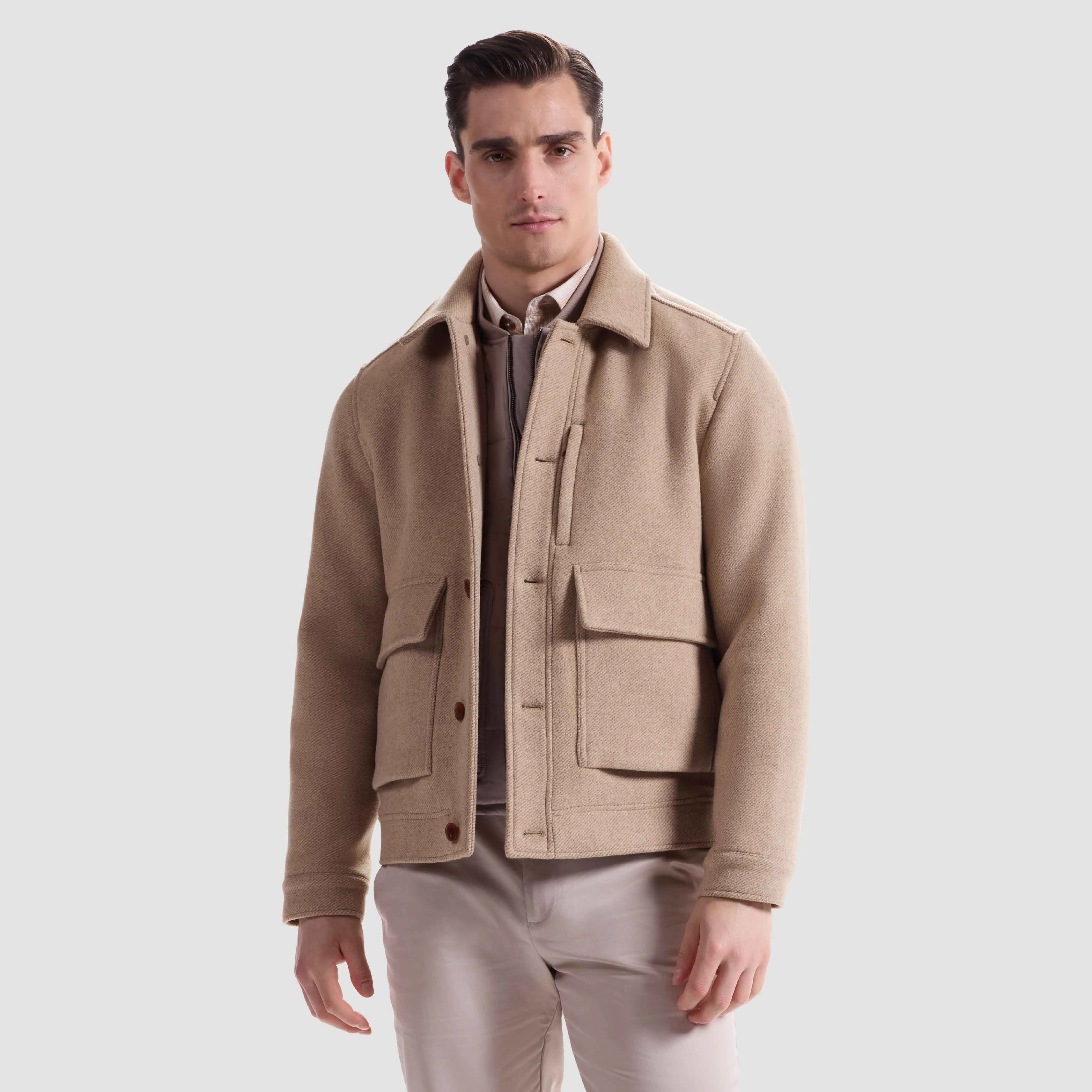 Two-In-One Jacket With Removable Nylon Vest sold by Bugatchi product image thumbnail 5