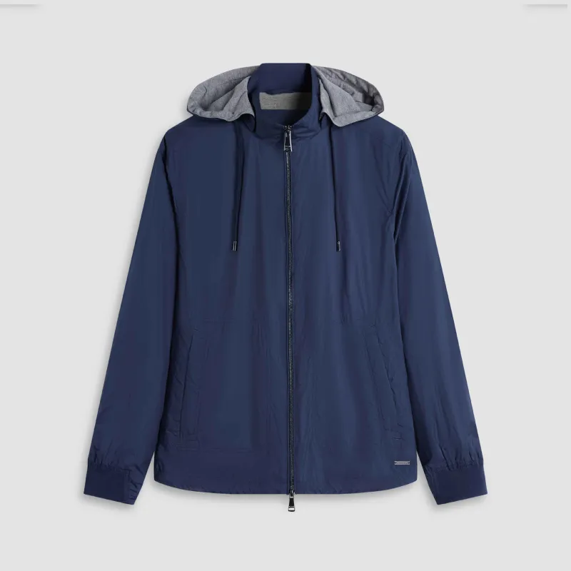 Nylon Windbreaker With Detachable Hood sold by Bugatchi
