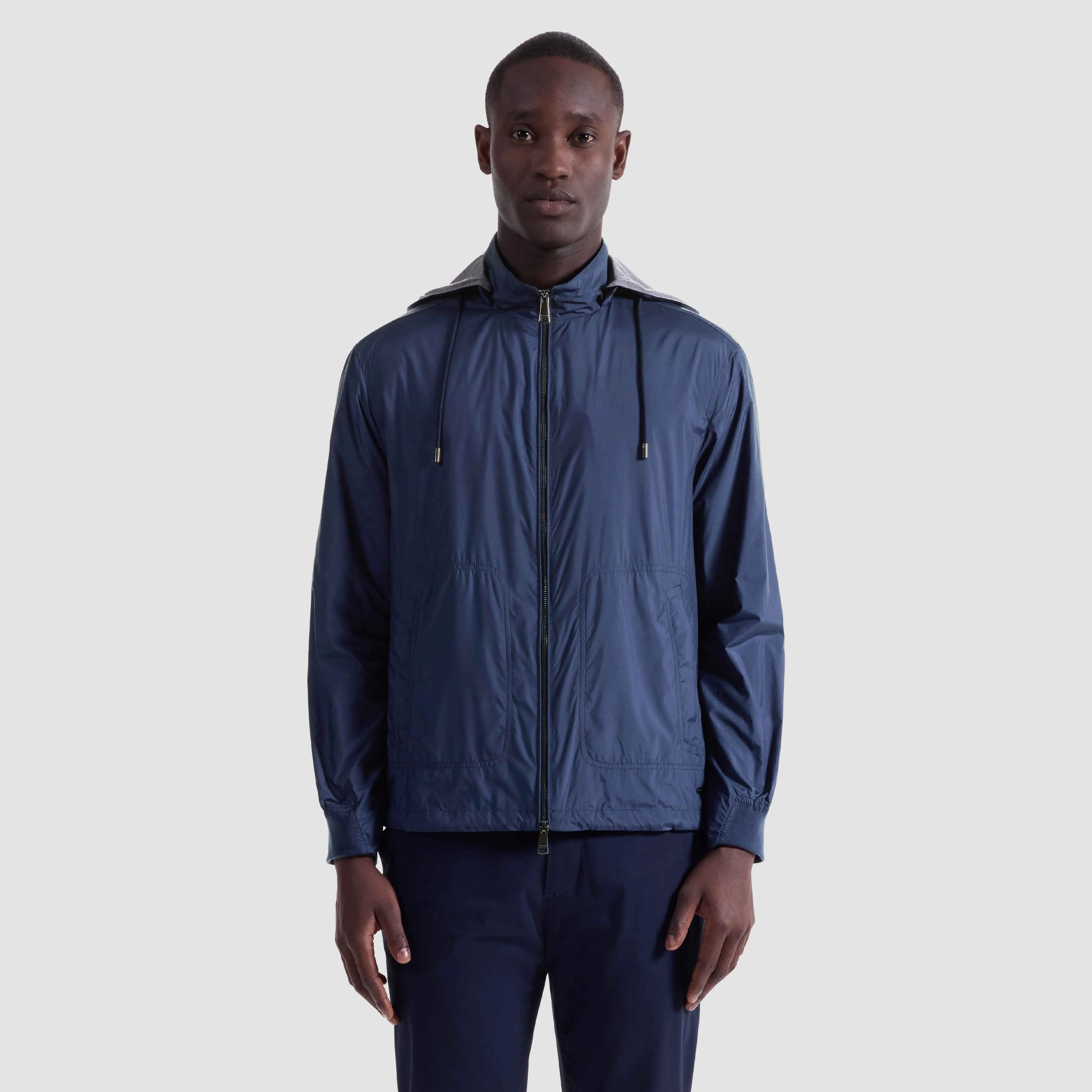 Nylon Windbreaker With Detachable Hood sold by Bugatchi product image thumbnail 2