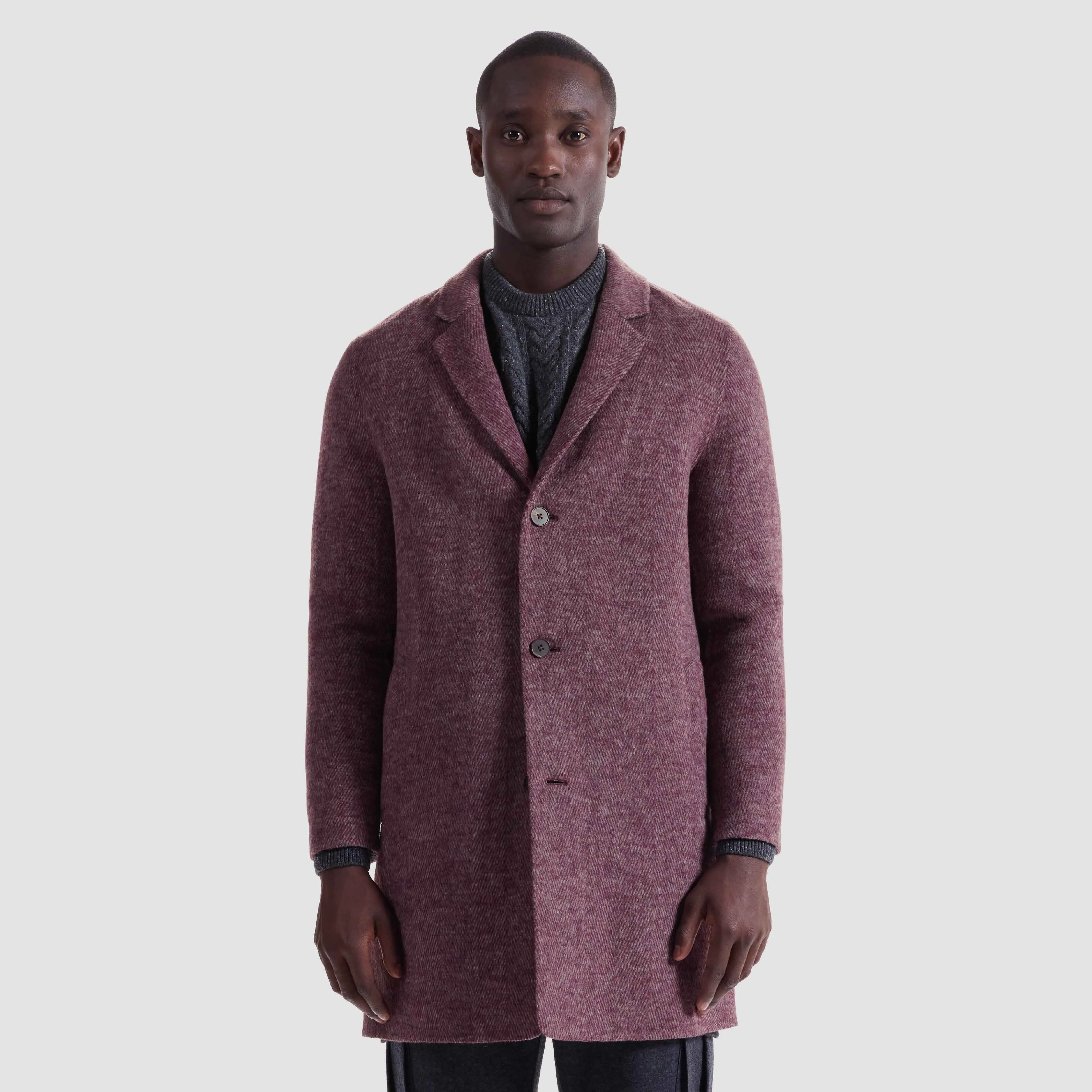 Herringbone Coat sold by Bugatchi product image thumbnail 2