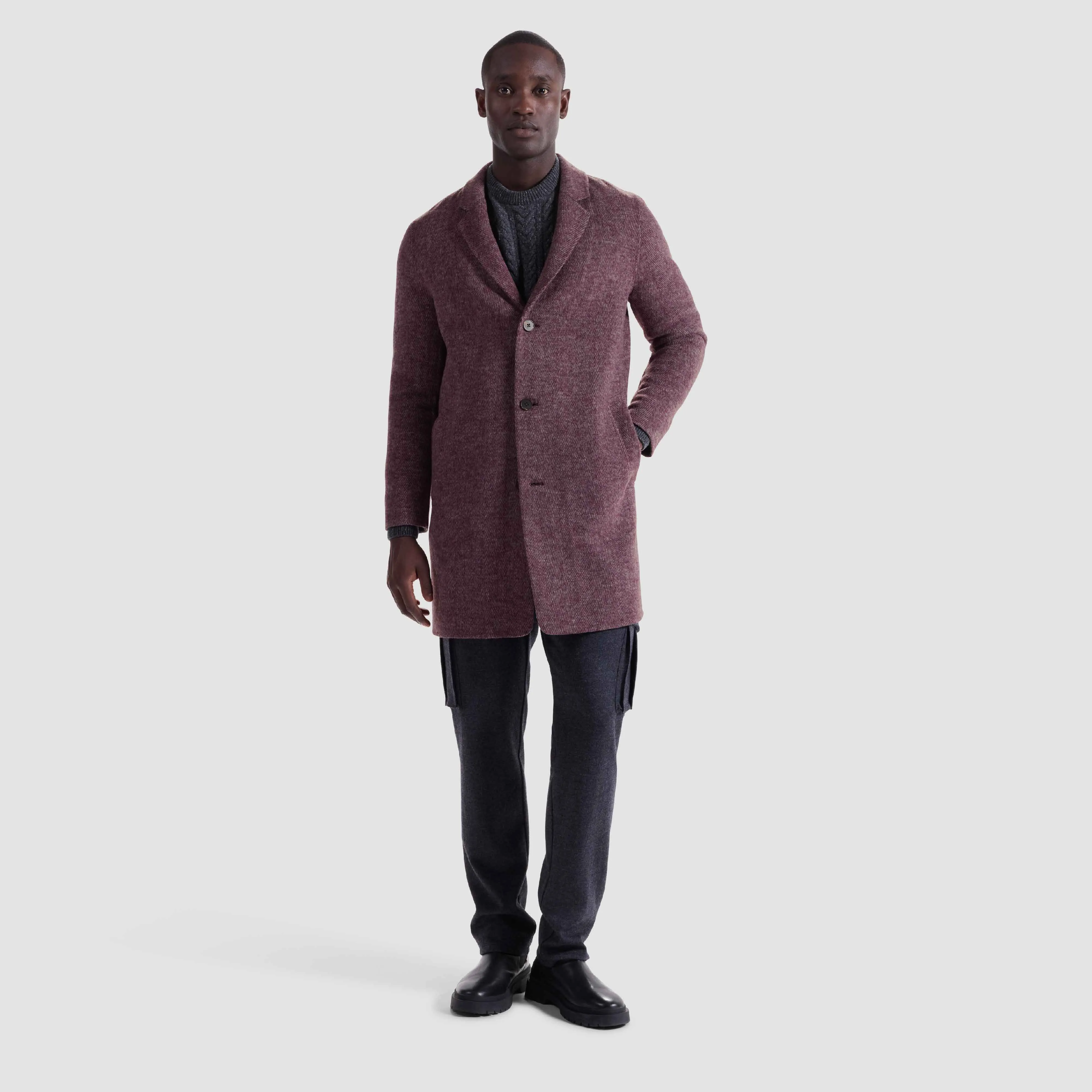 Herringbone Coat sold by Bugatchi product image thumbnail 5
