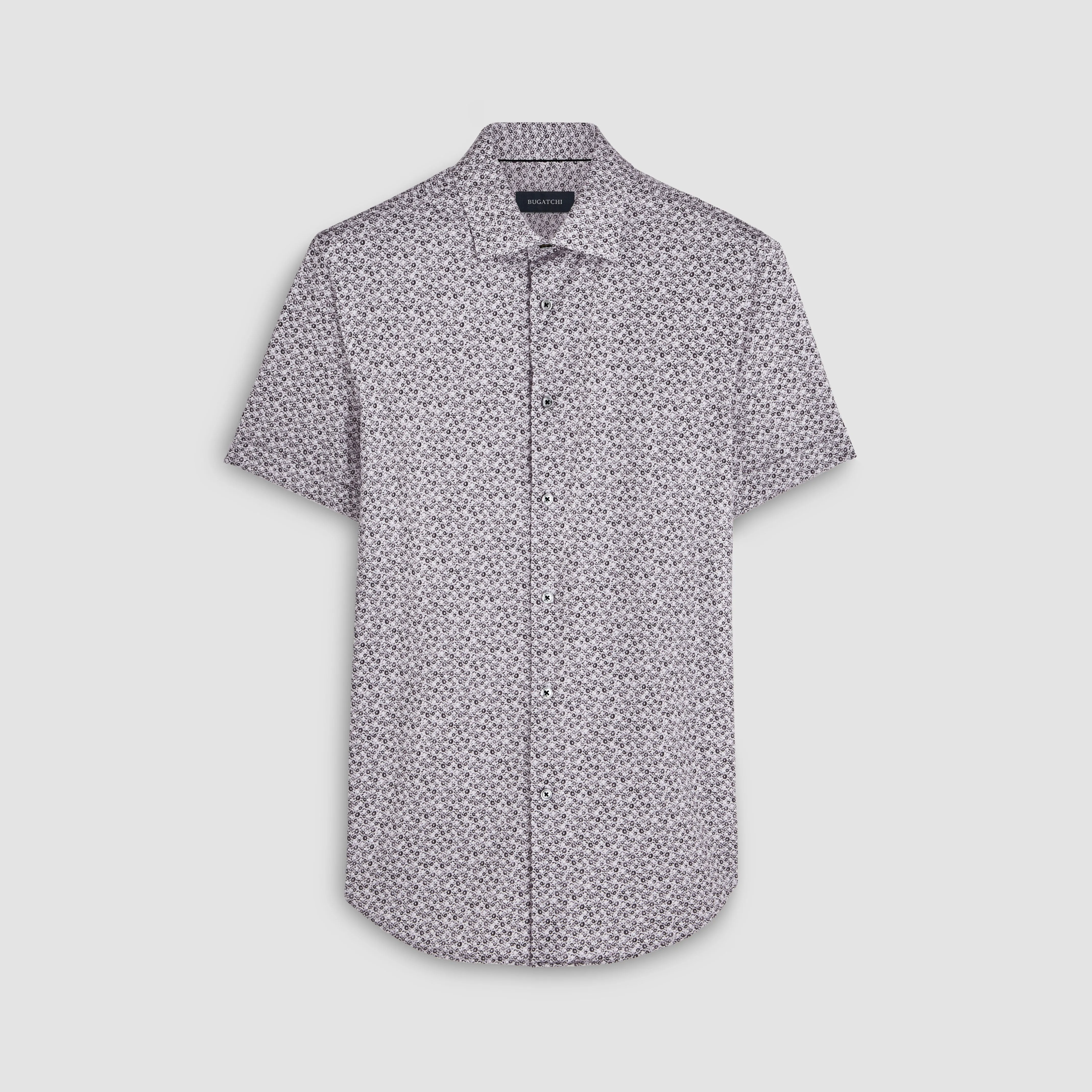 Miles Abstract OoohCotton Short Sleeve Shirt sold by Bugatchi