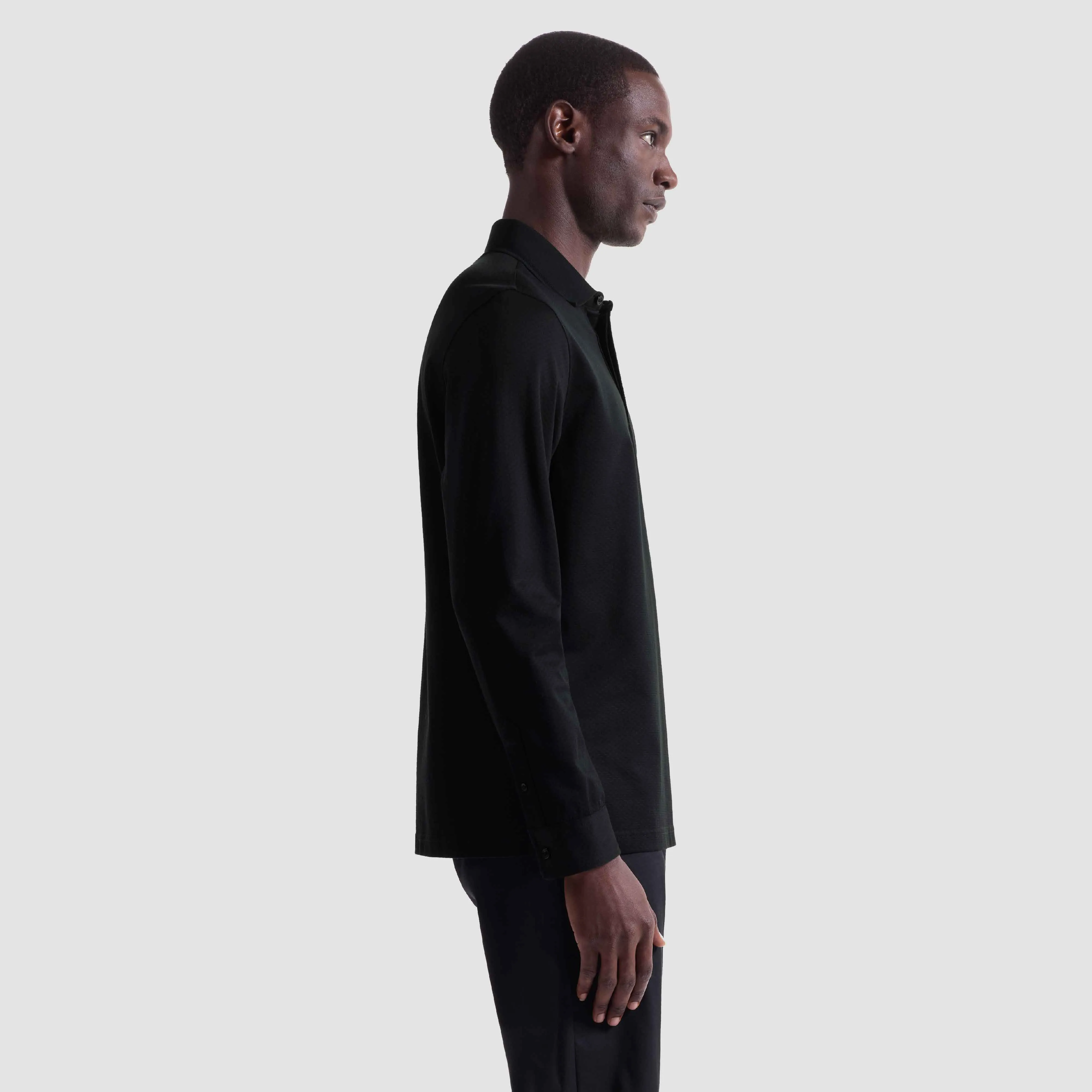 Textured Basketweave Polo sold by Bugatchi product image thumbnail 3